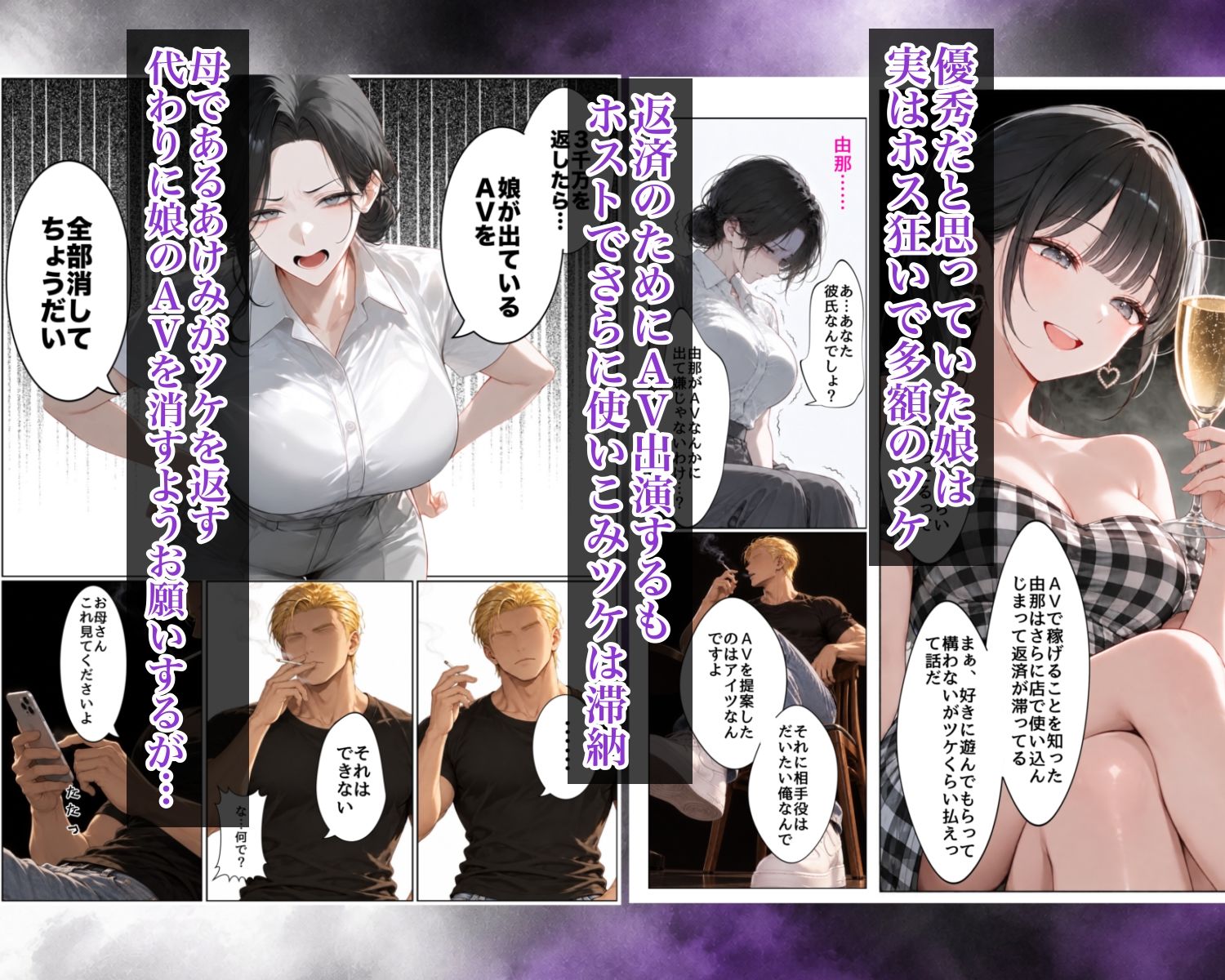 娘の彼氏とAV撮影〜娘の彼氏のチン〇でイキ狂い尿と潮をまき散らす人妻警官〜 サンプル画像3