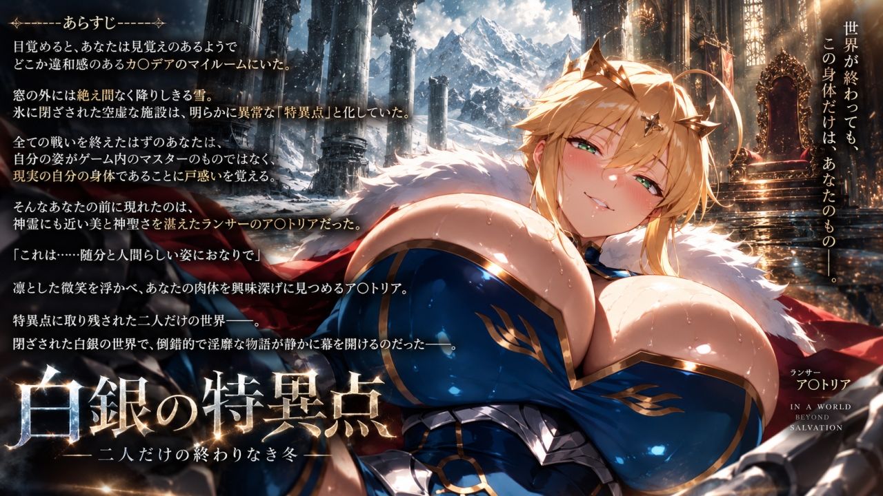 幻想秘匿特異点〜雪に閉ざされたカ〇デアで美神ア〇トリアと溺れる倒錯依存の果て〜（音声動画版） サンプル画像1