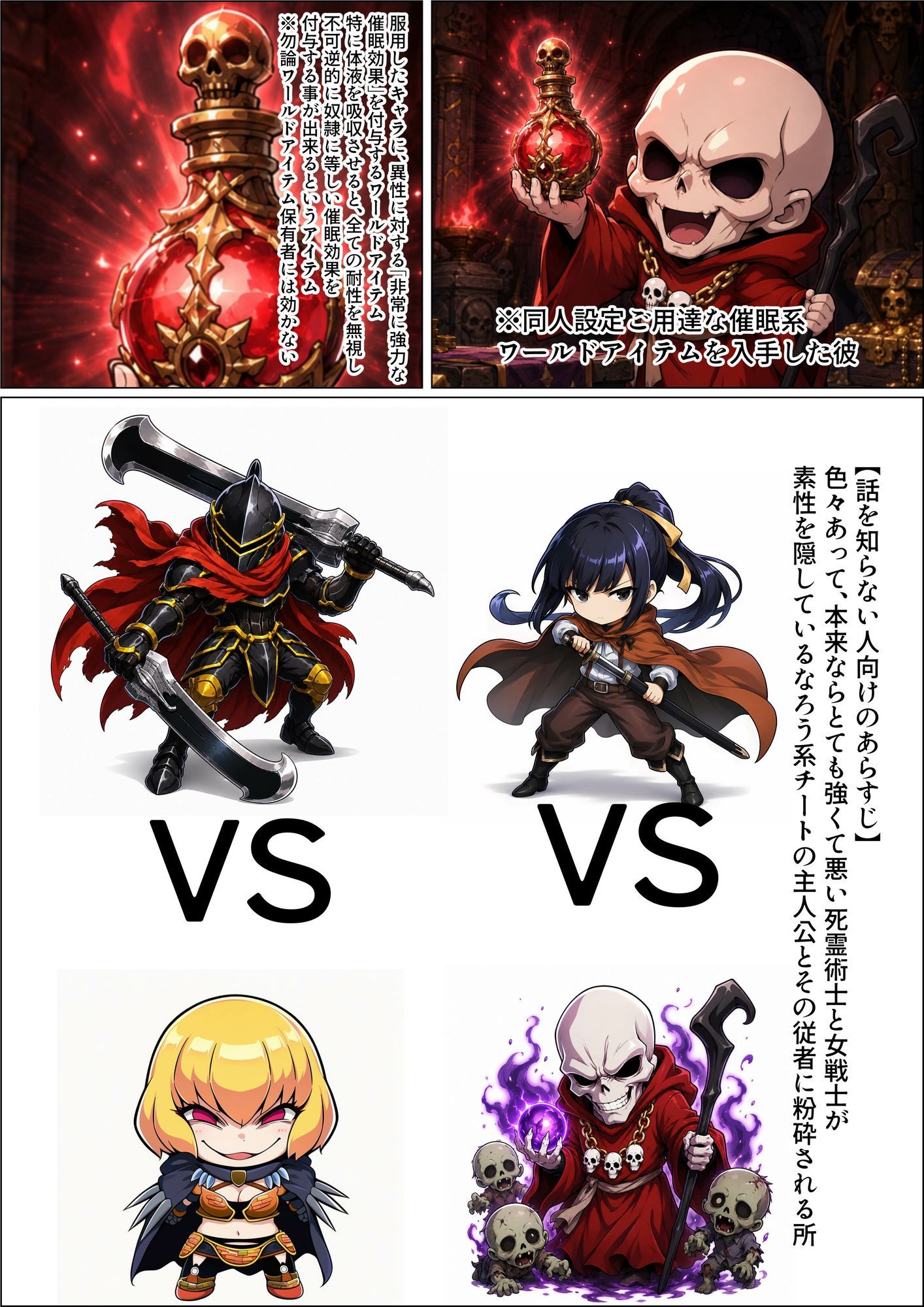 強キャラ美女がアイテムで魅了されて格下に寝取られる話 サンプル画像3