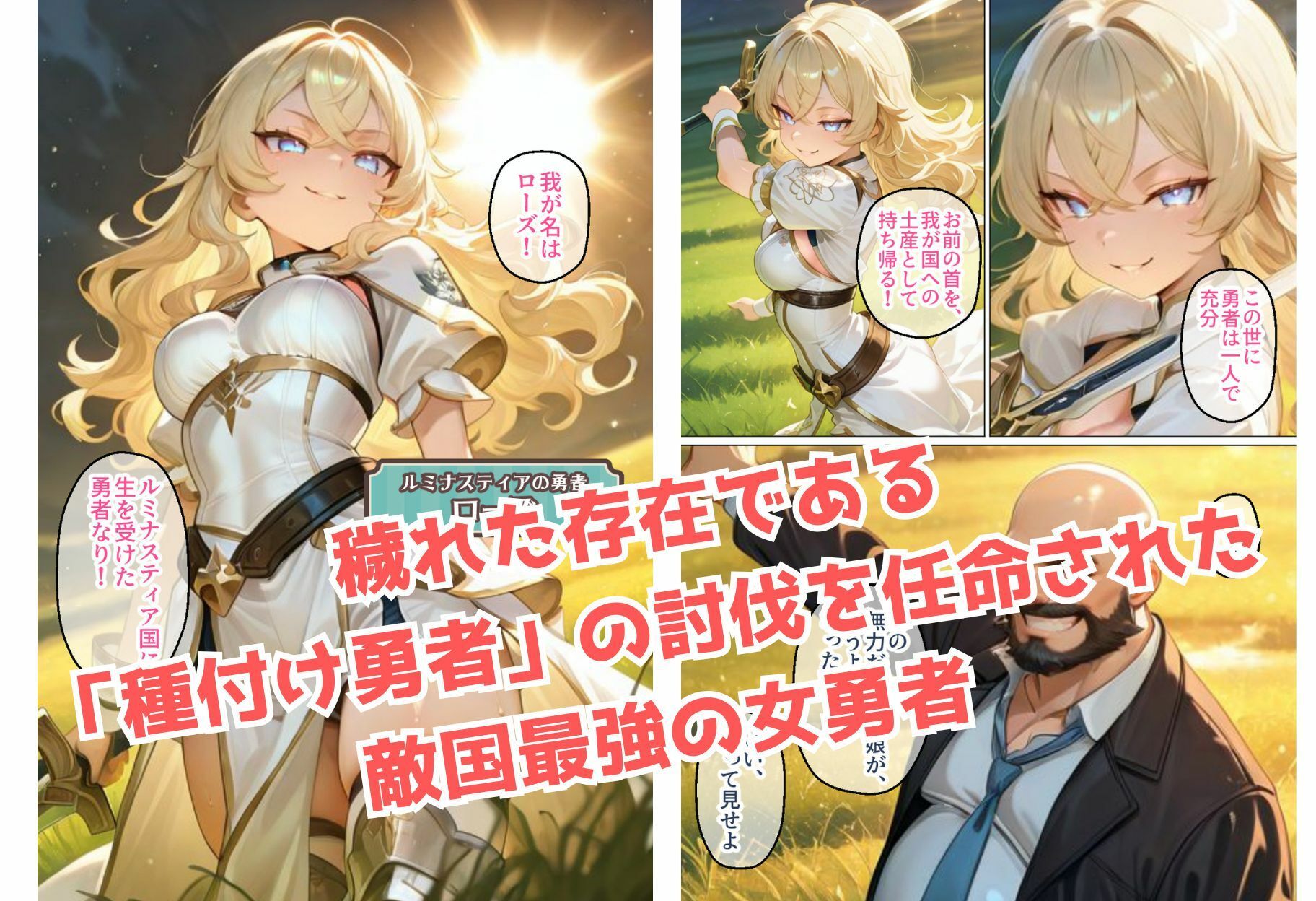 最強の女勇者がチン棒に服従した件2【全Pセリフ有】 サンプル画像1