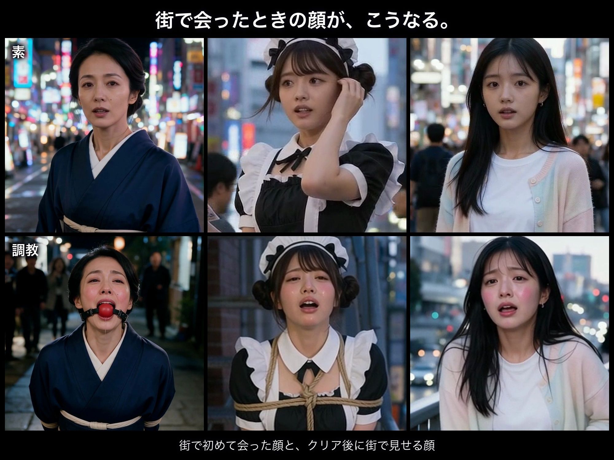 洗脳支配アプリで街中の女32人を調教してハーレム サンプル画像7