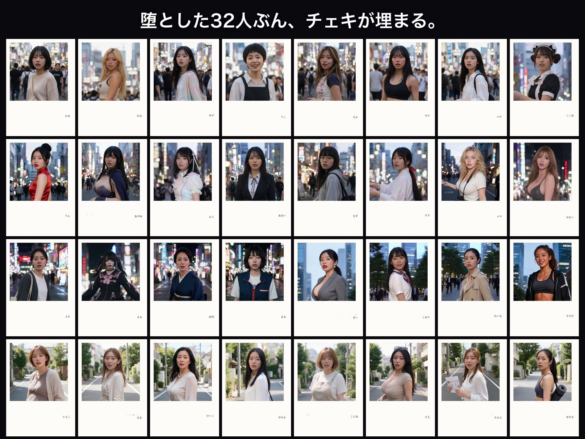 洗脳支配アプリで街中の女32人を調教してハーレム サンプル画像8