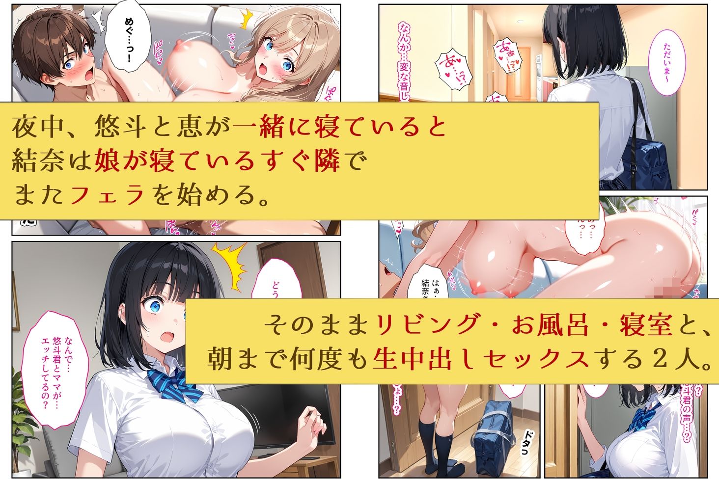 清楚な彼女のママは、実は僕のセフレでした〜彼女が眠っている家で生ハメSEX〜 サンプル画像8