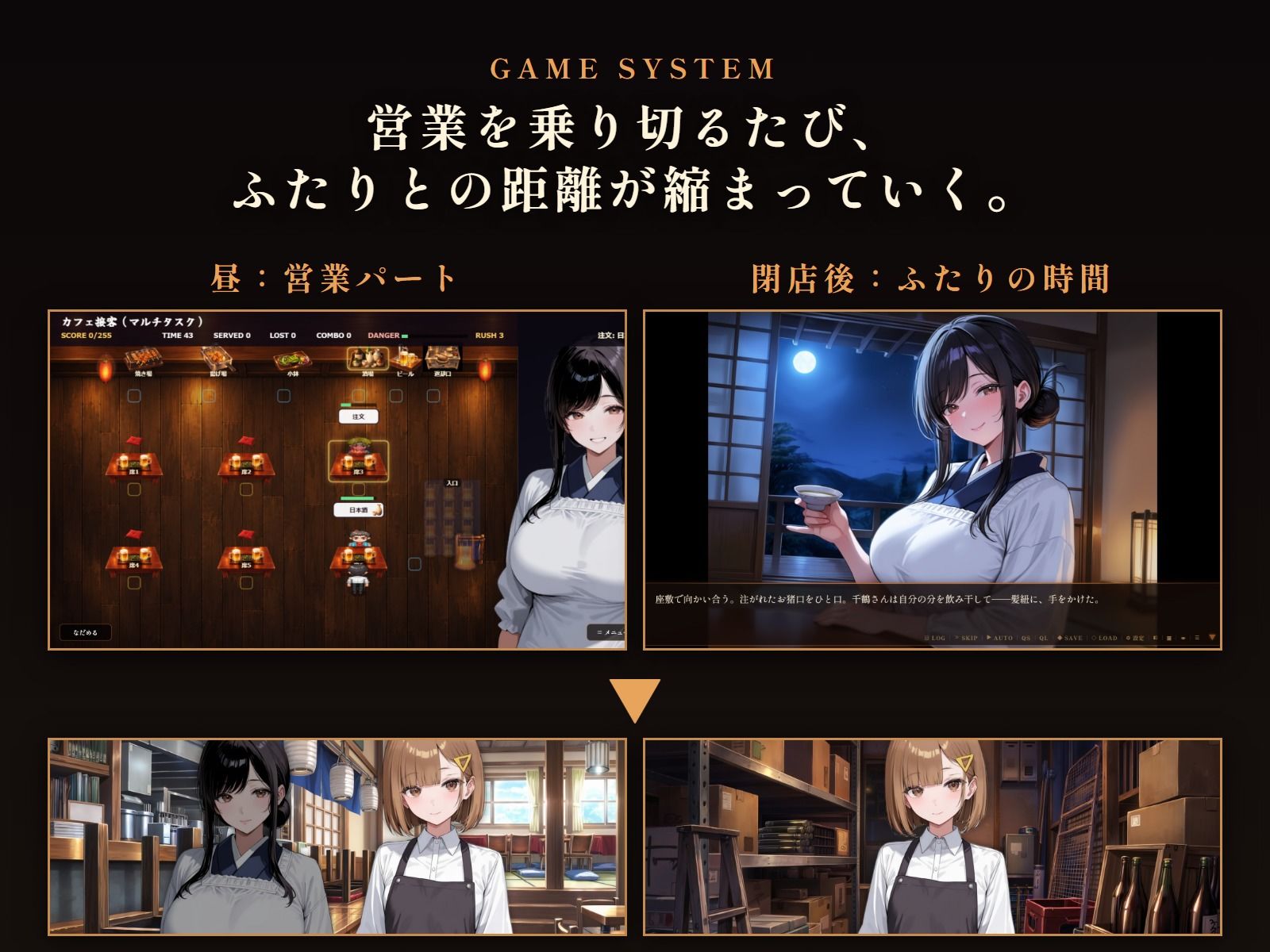 灯りを落として 〜閉店後の居酒屋で、店主と先輩に甘やかされる夜〜 サンプル画像6