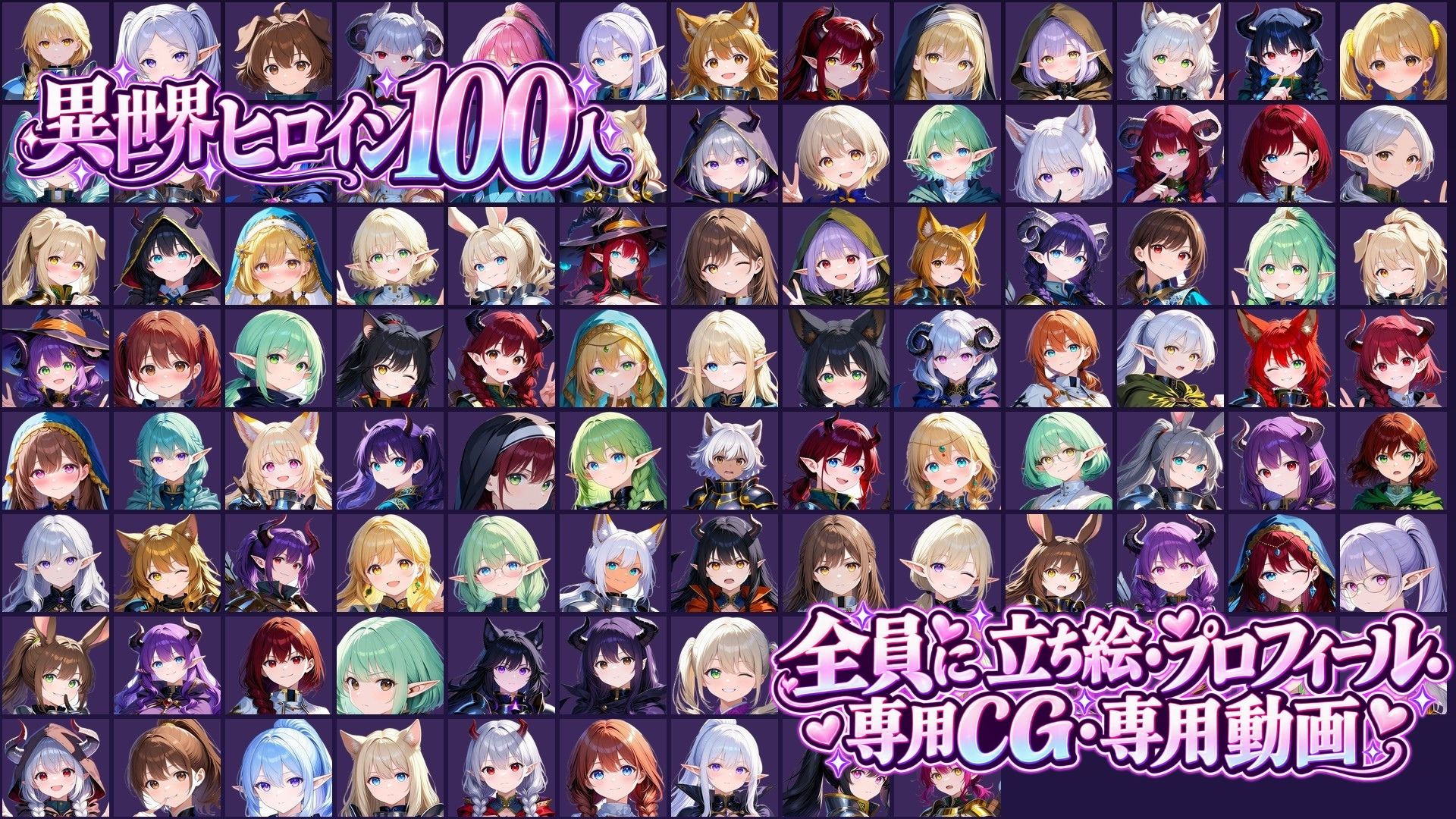 異世界ヒロイン100人パズル サンプル画像5