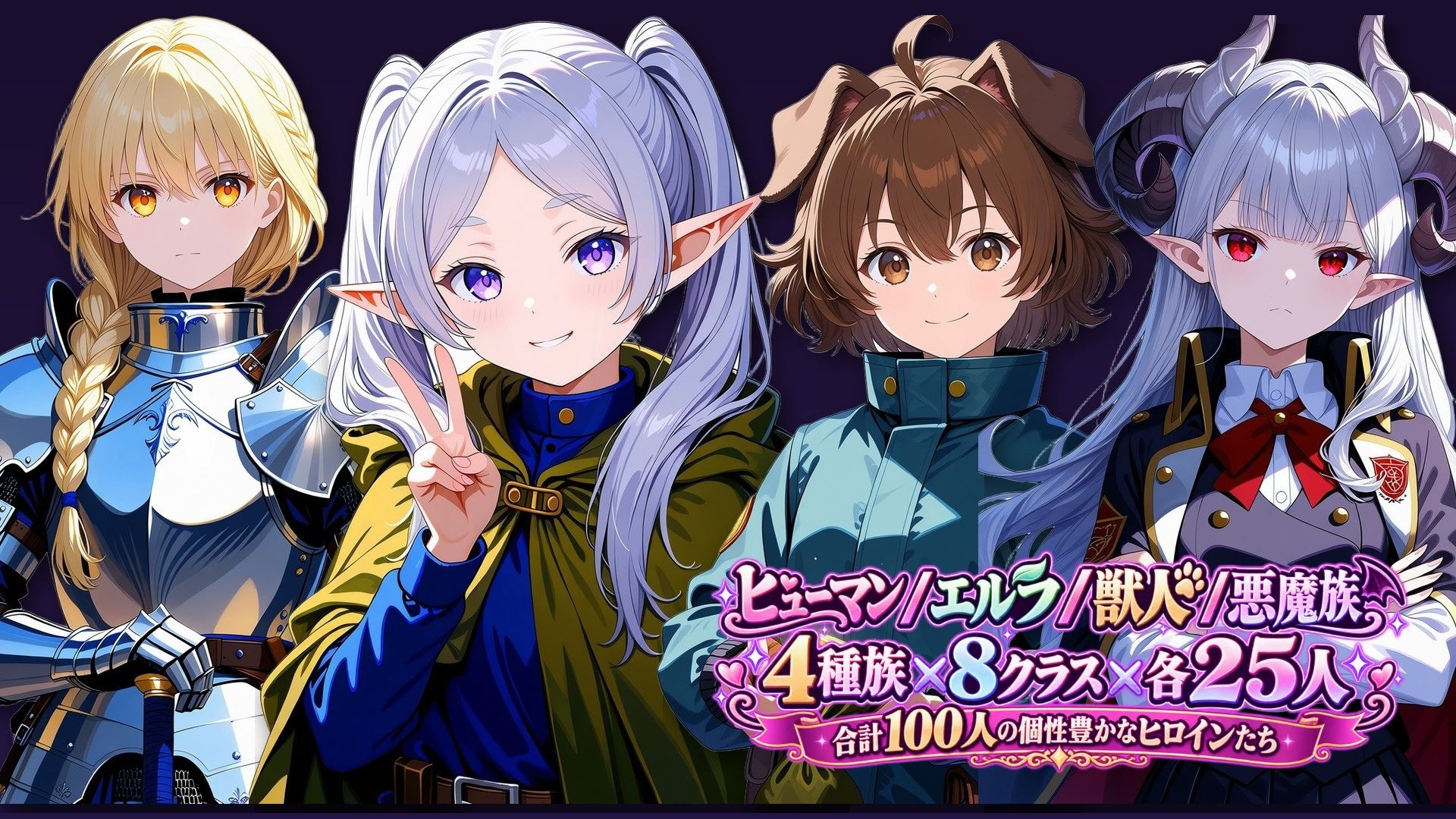異世界ヒロイン100人パズル サンプル画像6