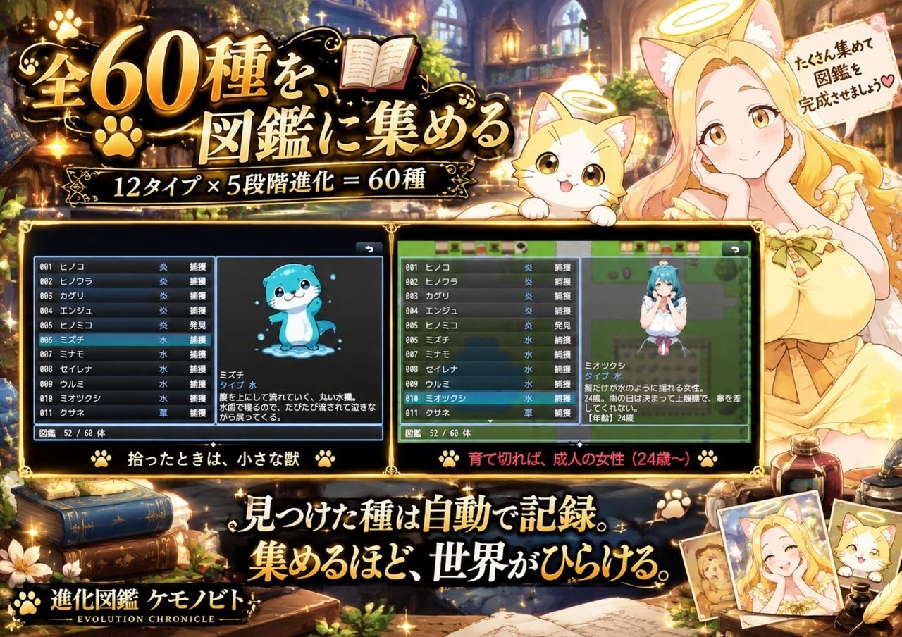 進化図鑑ケモノビト〜相棒と巡る進化の物語〜 サンプル画像3