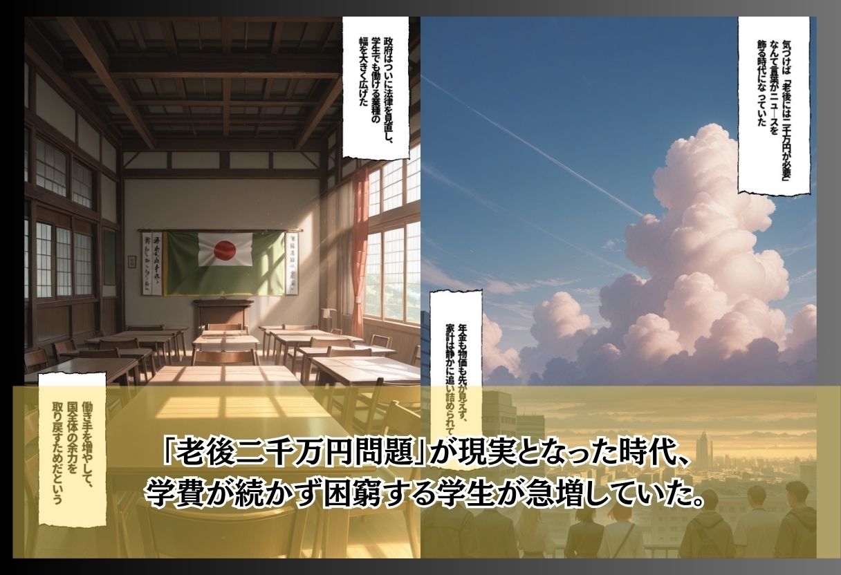 風紀委員の私が風俗面接？家計のため処女を差し出す実技テスト サンプル画像1