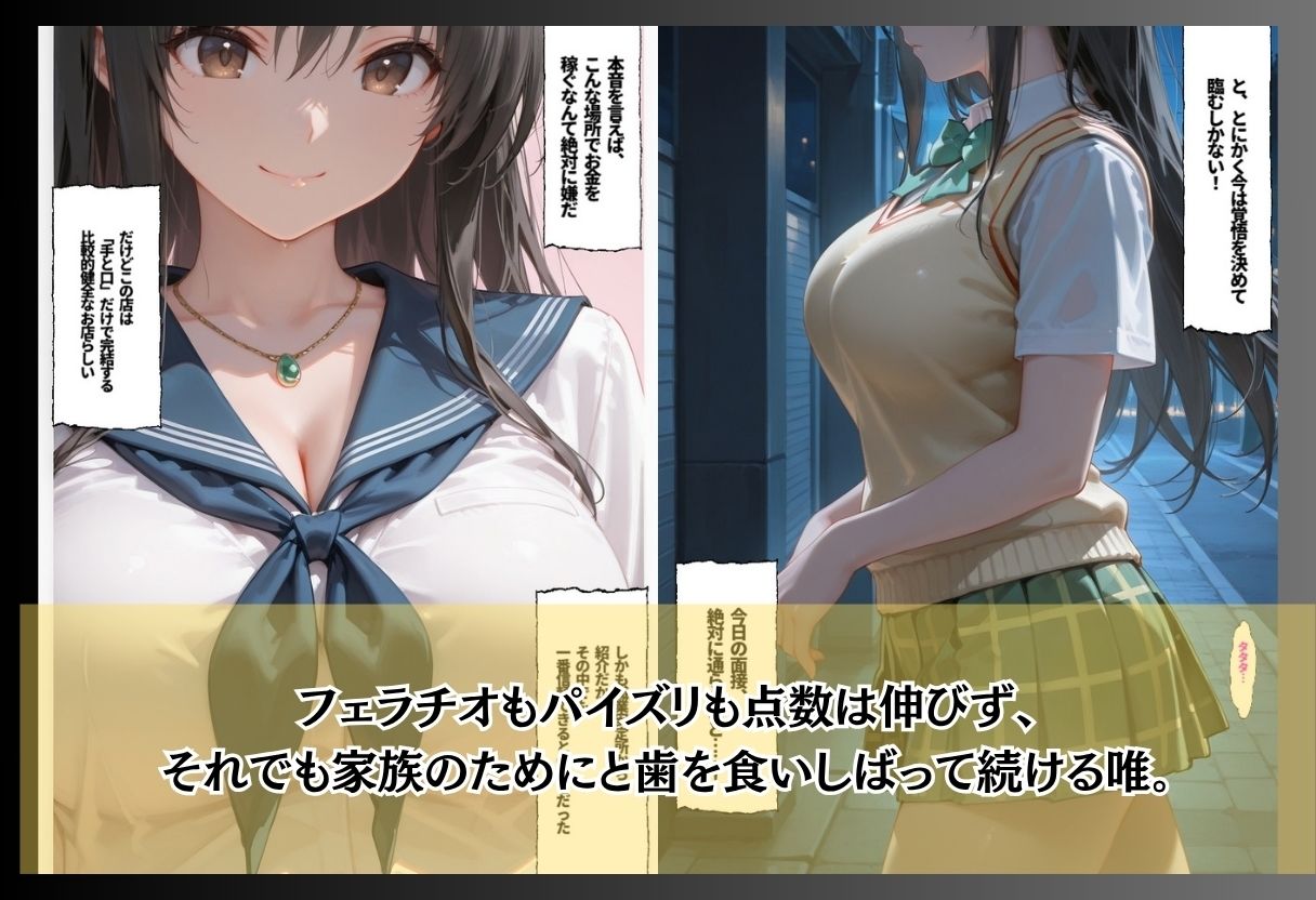 風紀委員の私が風俗面接？家計のため処女を差し出す実技テスト サンプル画像4