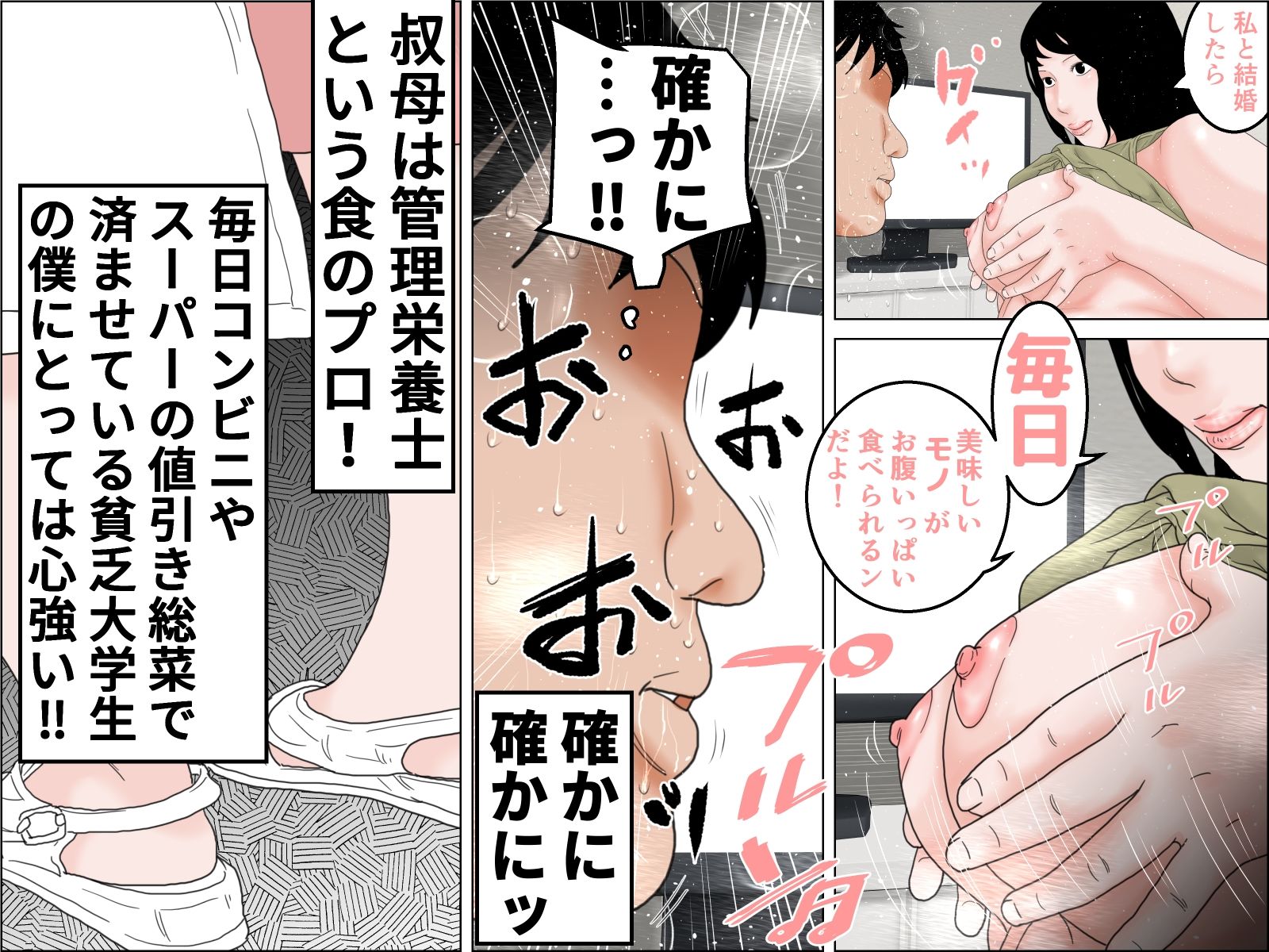 36歳の巨乳叔母に再婚を申し込まれた サンプル画像7