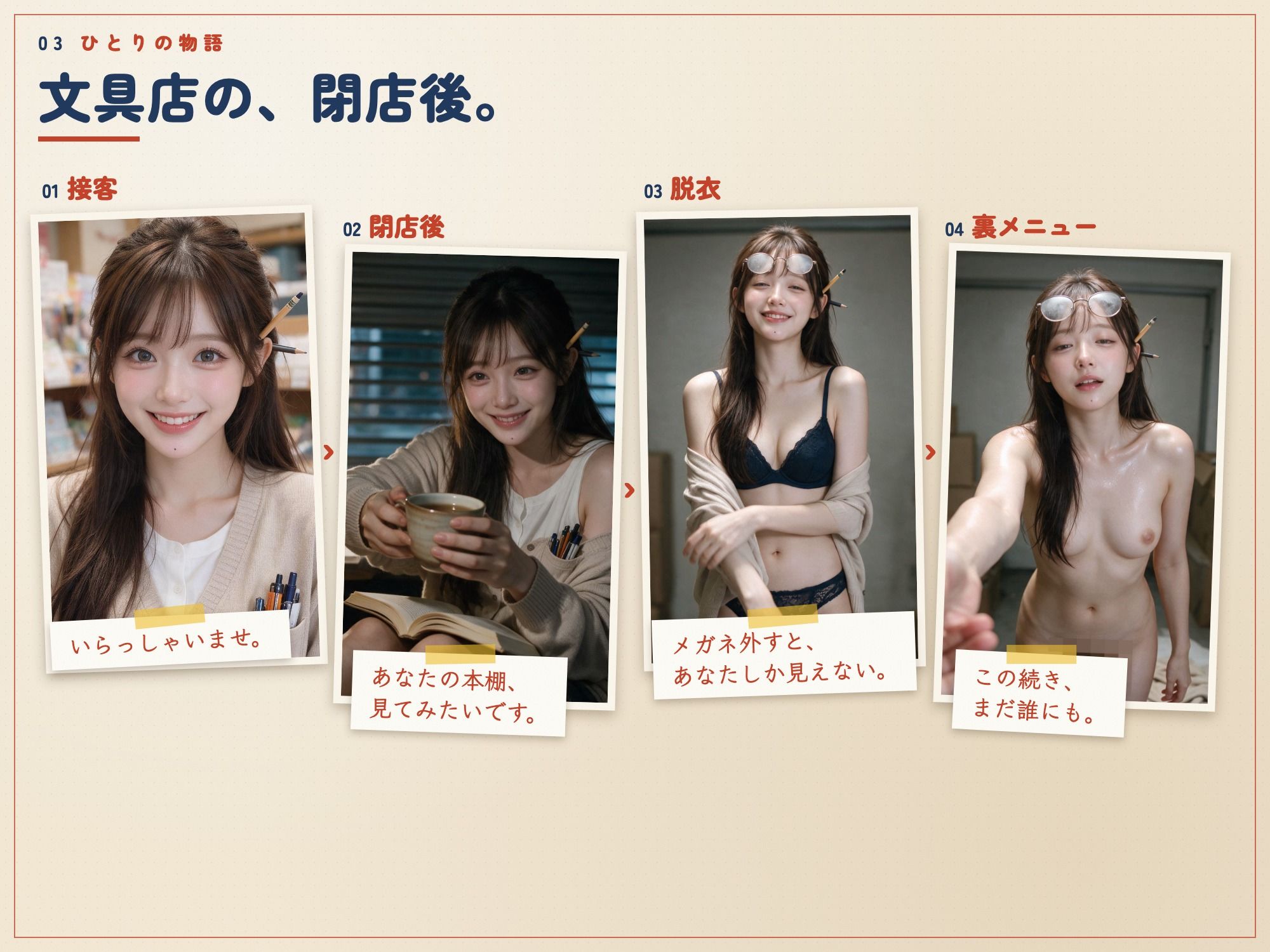 50人の看板娘たち〜俺だけ閉店後に裏オプ解放！ サンプル画像3