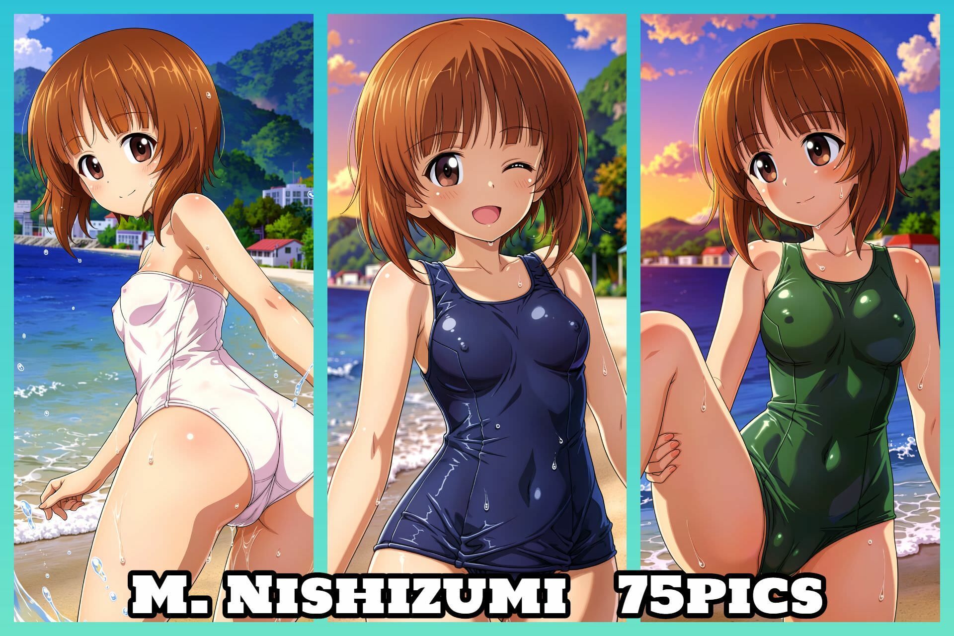 Girls und Swimwear あんこうチーム編 サンプル画像2