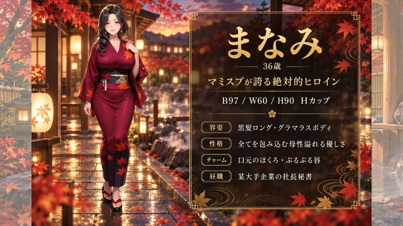 【4KアニメAV】爆美女人妻と行く秋のお忍び温泉旅行 サンプル画像4