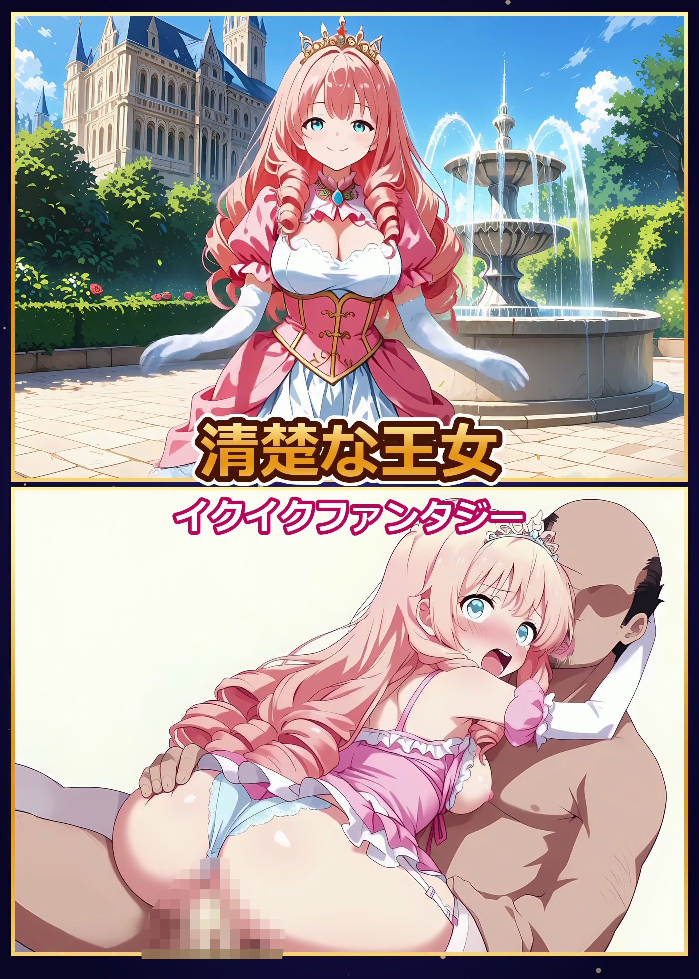 【4K神画質】アヘ顔ファンタジー 〜絶対にイカせる槍で世界を救う！出会った爆乳美女23人 全員種付けの旅〜【60FPS】 サンプル画像6