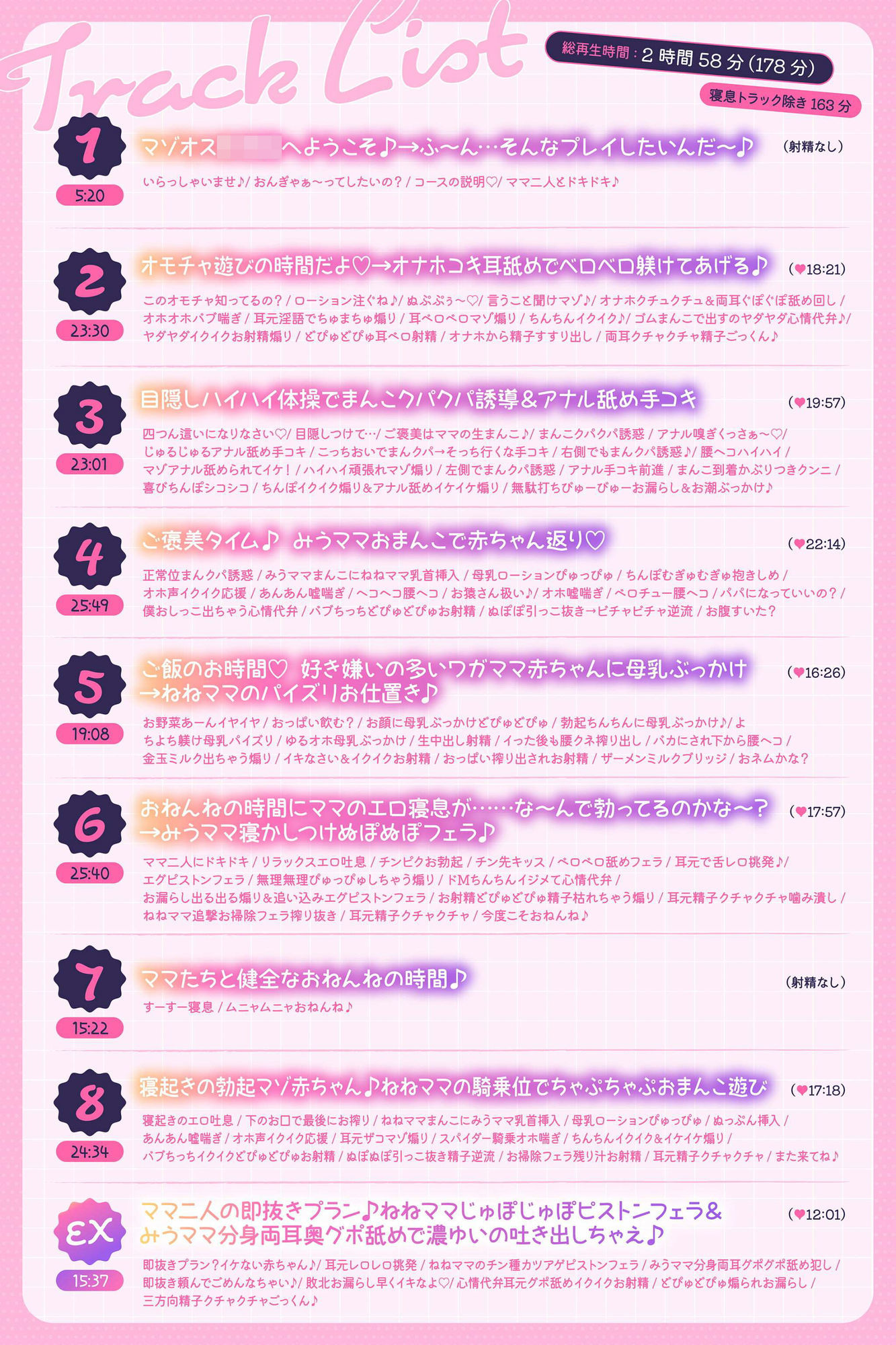 【ず〜っとママ二人と3P♪】マゾオス赤ちゃんザコちんぽイジり倒し○○○♪ お漏らしぴゅ〜ぴゅ〜しましょうね〜♪【でちゅまちゅ心情代弁】 サンプル画像7