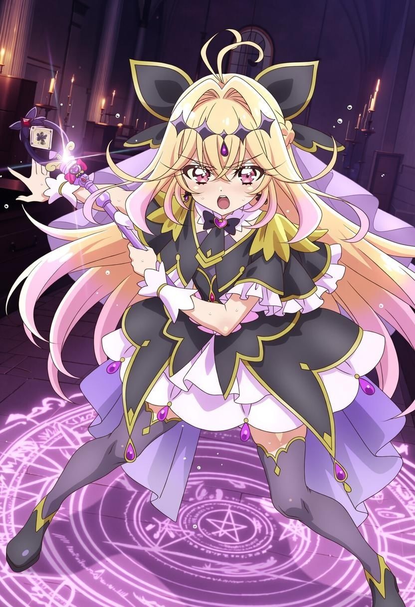 【アニメ1枚＋CG155枚】魔法少女るるか 敗北×陵● 〜砕かれた杖と孕む聖堂〜 サンプル画像1