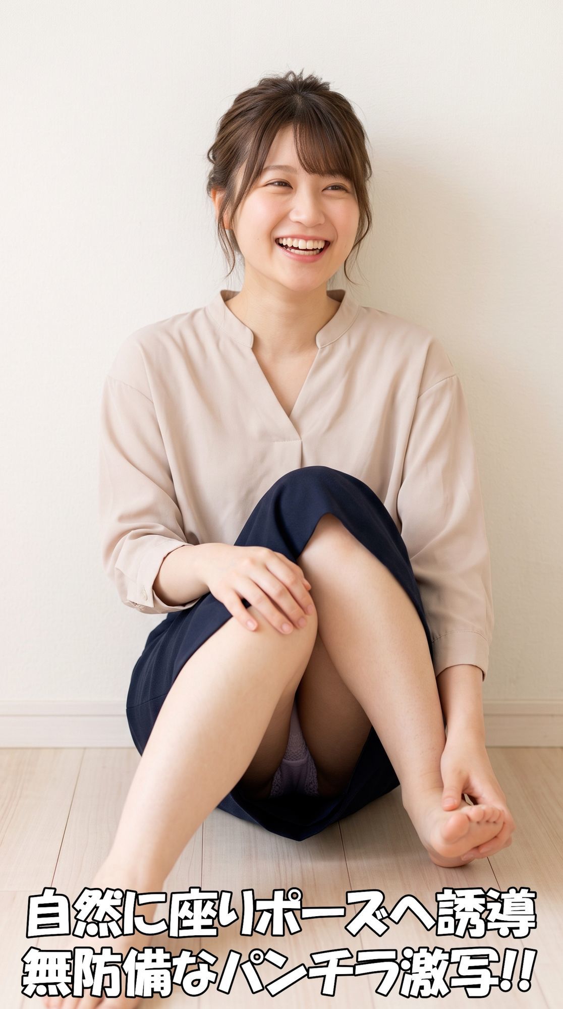 【パンチラ写真集】「雑誌のモデルを探してて…」記者を装って美女を個室へ。真面目な撮影のフリで騙して、無防備なパンチラを激写した記録【超特大500枚】 サンプル画像3