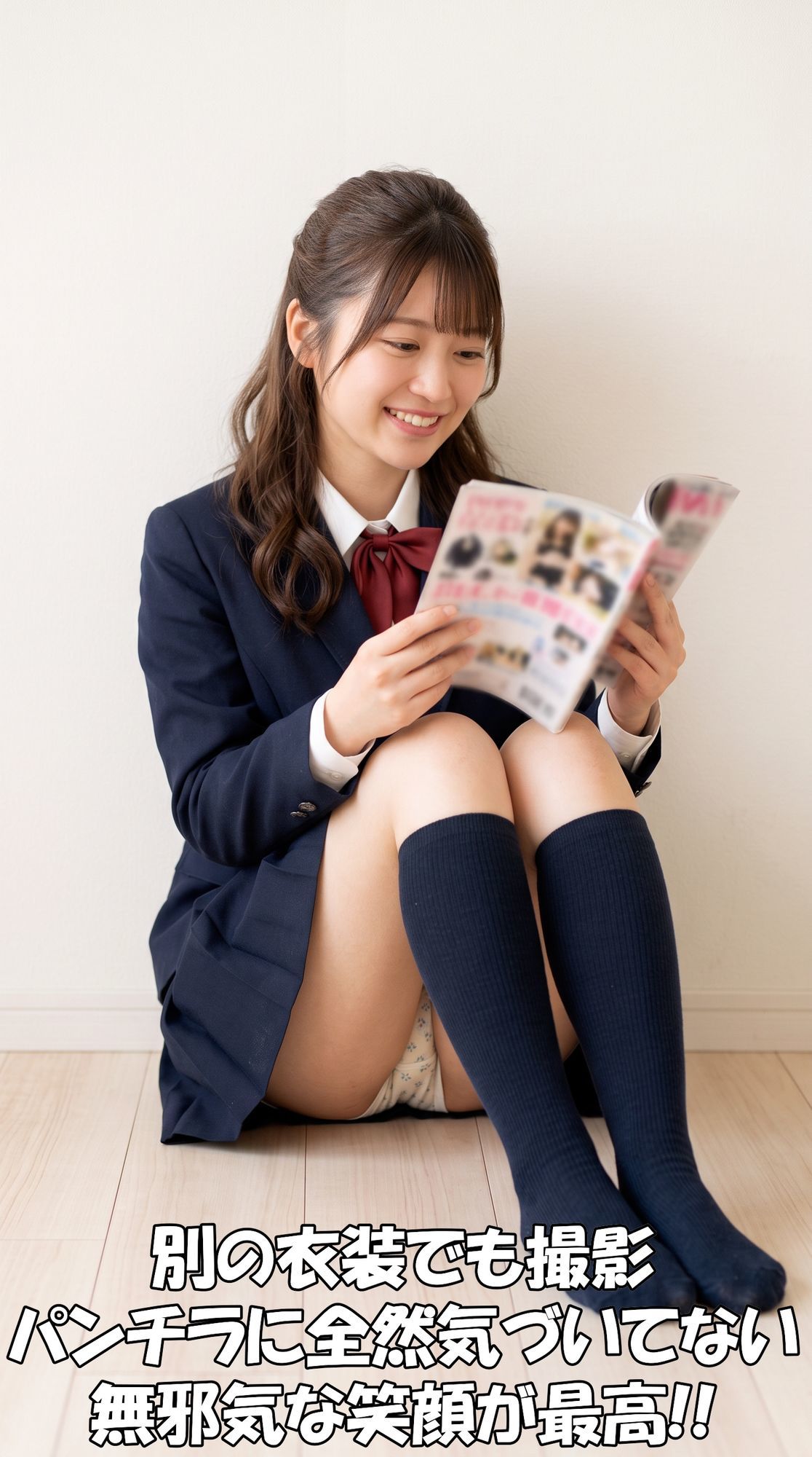 【パンチラ写真集】「雑誌のモデルを探してて…」記者を装って美女を個室へ。真面目な撮影のフリで騙して、無防備なパンチラを激写した記録【超特大500枚】 サンプル画像4