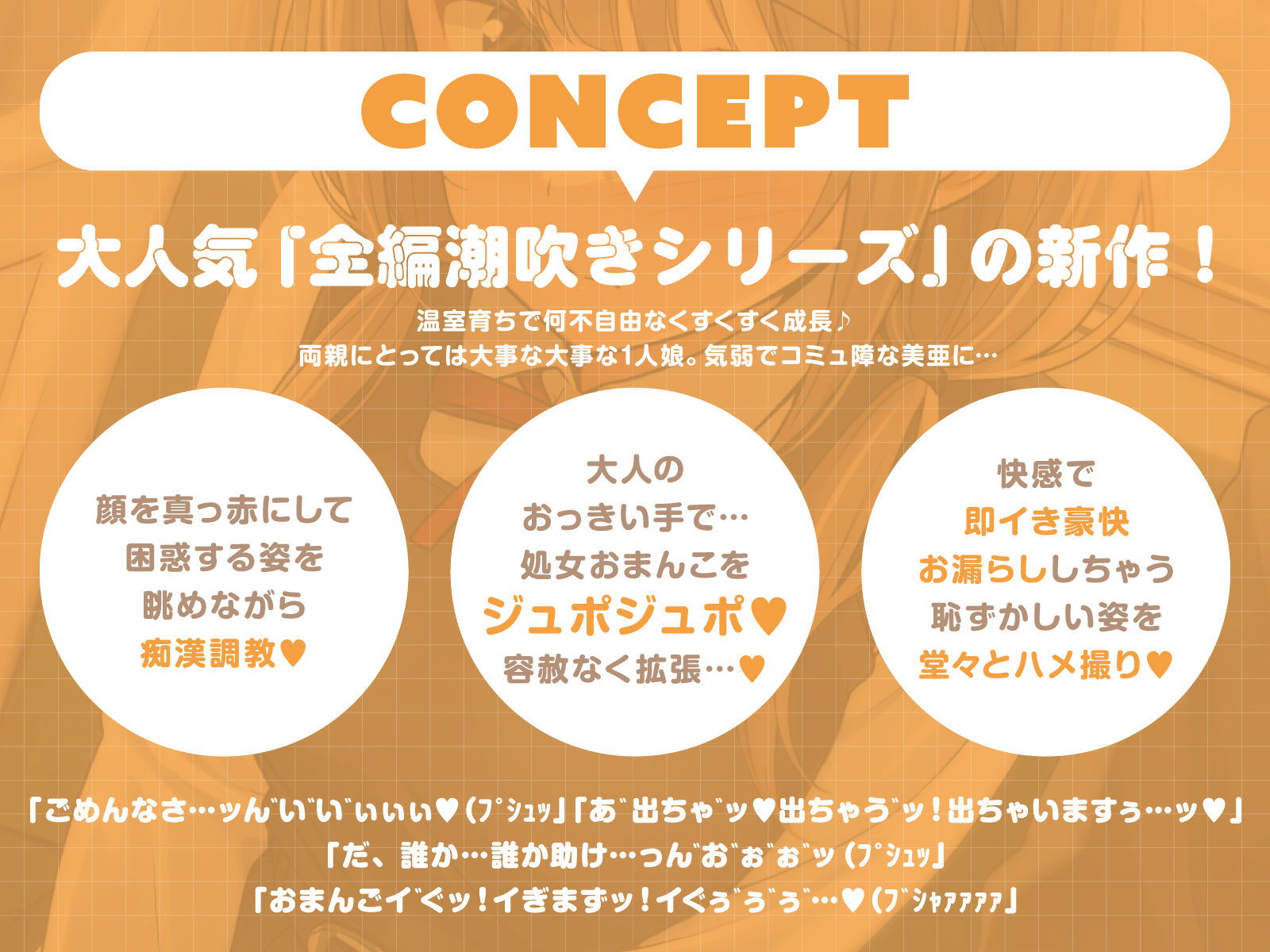 【全編潮吹き】満員電車で気弱な美少女JKを痴●調教する サンプル画像1
