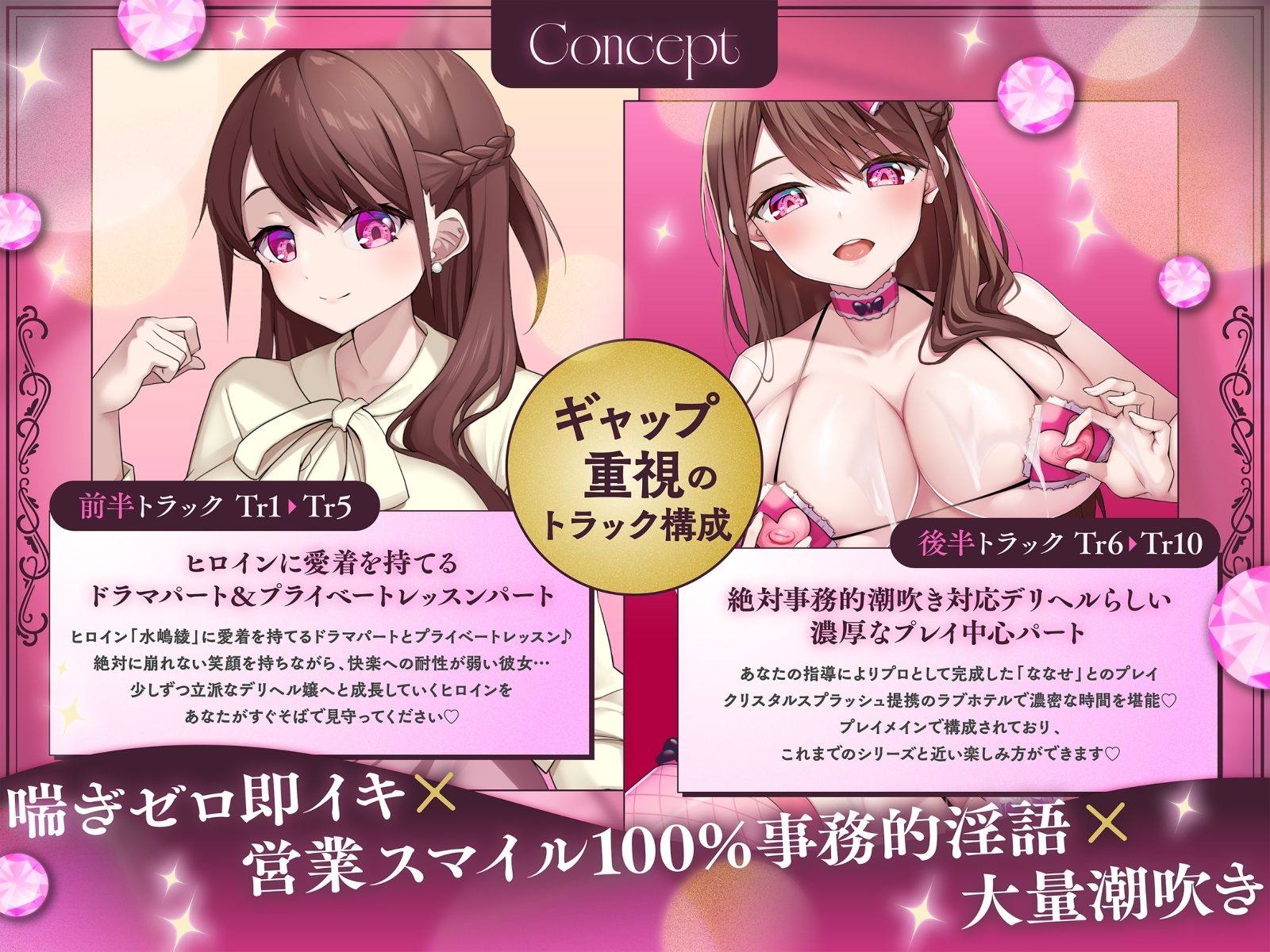【喘ぎゼロ即イキ×営業スマイル100％事務的淫語×大量潮吹き】絶対事務的潮吹き対応デリヘル jewel collection【KU100】 サンプル画像3