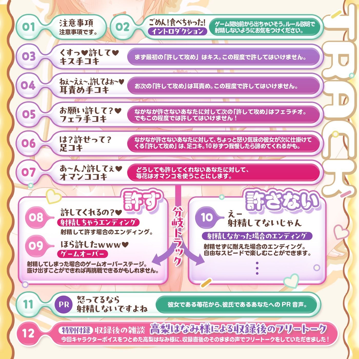 【射精我慢ゲーム】プリン食べちゃった♪「射精de仲直り1」〜ぼくは怒ってるの！彼女が手コキやフェラで怒りを鎮めようとしてくるけど絶対に許さない！〜【許して攻め】 サンプル画像4