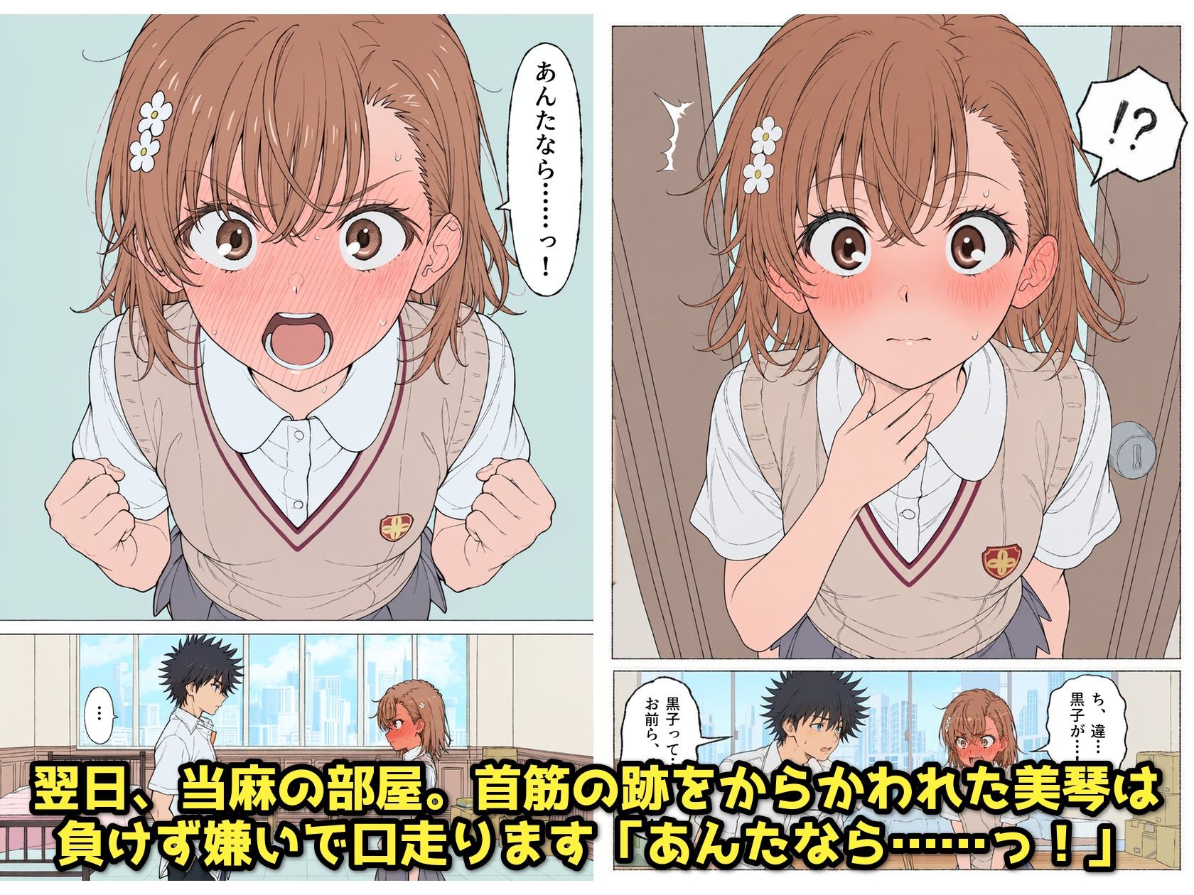 【漫画】とある美琴の羞恥体験 〜後輩と、あいつと、女王と〜 サンプル画像4