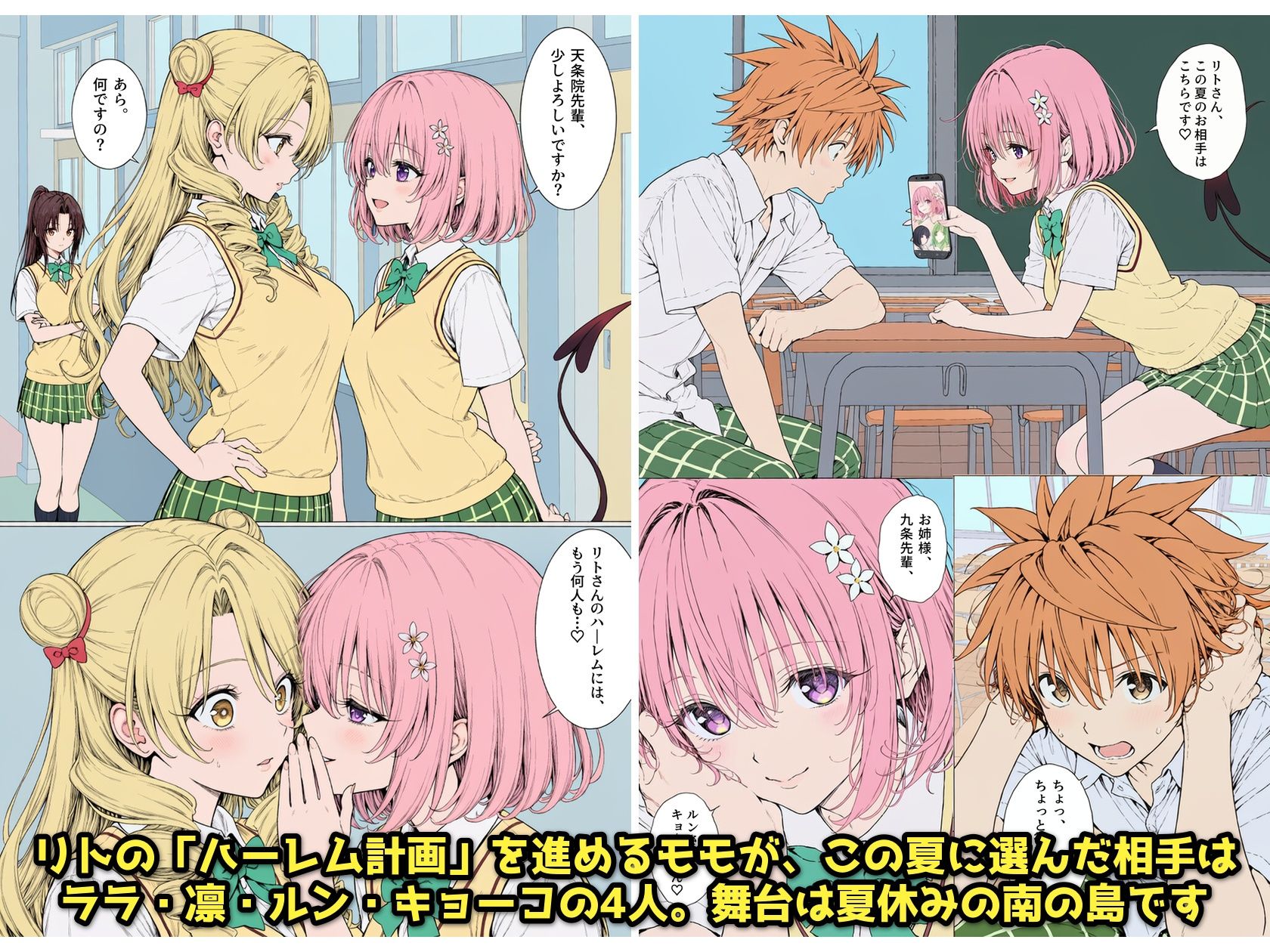 【漫画】リトはみんなの恋人 〜南の島で、ぜんぶ見せて〜 サンプル画像1