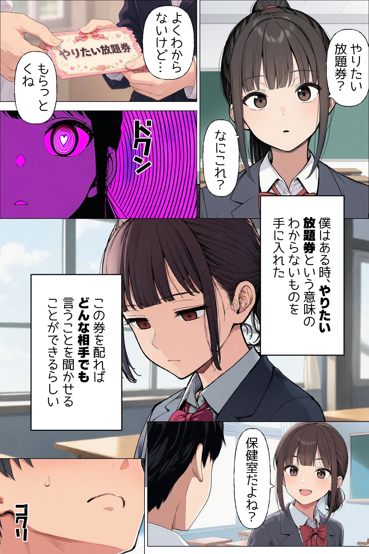 【漫画】僕が手に入れたやりたい放題券はなんでもできる優れもの 第一話  大好きな同級生とママ サンプル画像6