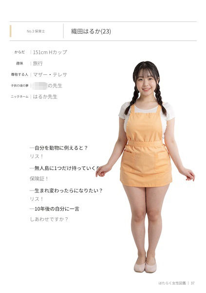 【袋とじ・保育士編】はたらく女性図鑑 vol.1 〜働く女性の一日「ヒルガオ・ヨルガオ」に密着！〜【実写風AIリメイク】 サンプル画像1