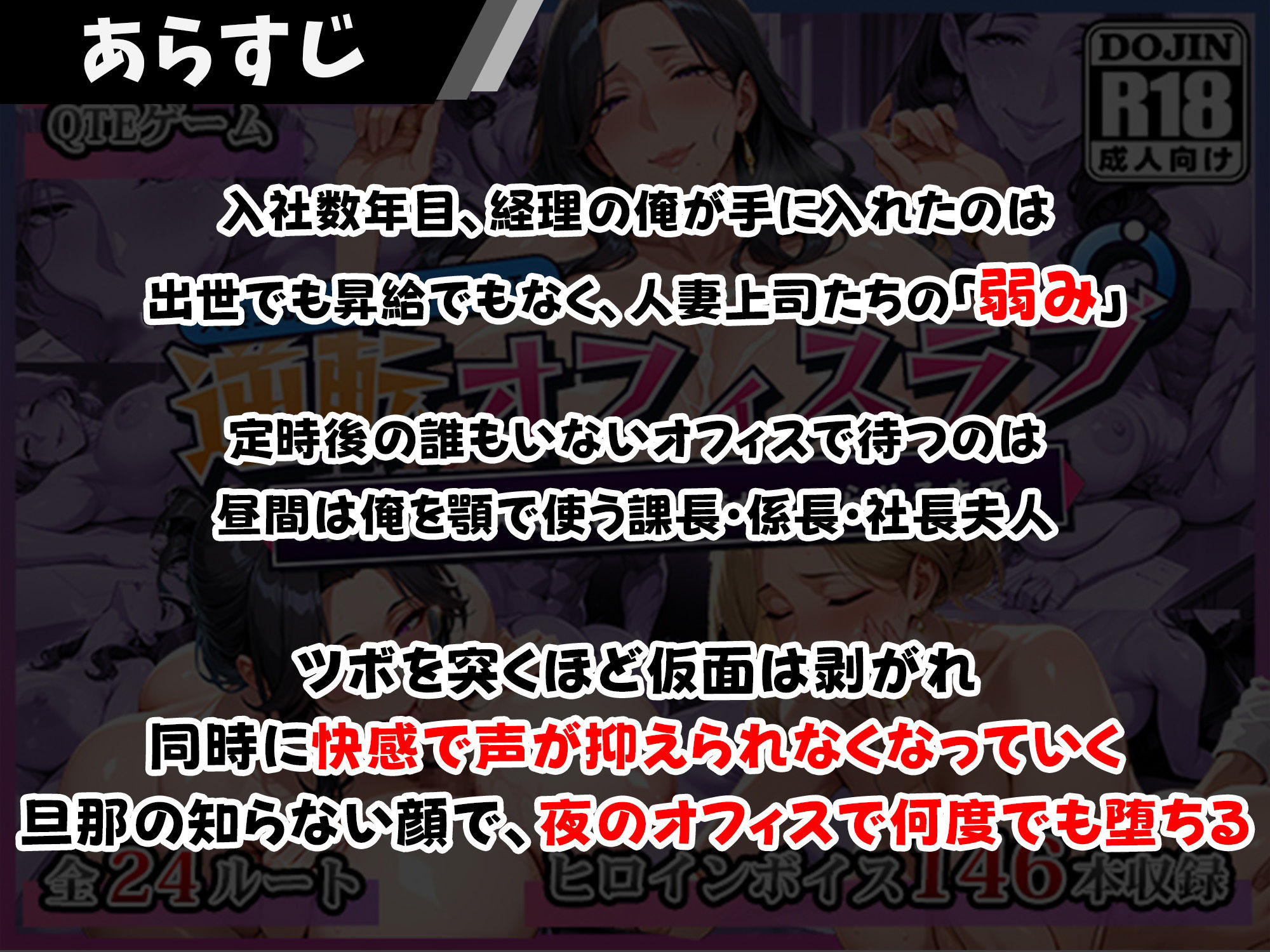 【逆転オフィスラブ】人妻上司3人を、部下の俺が分からせるまで サンプル画像1