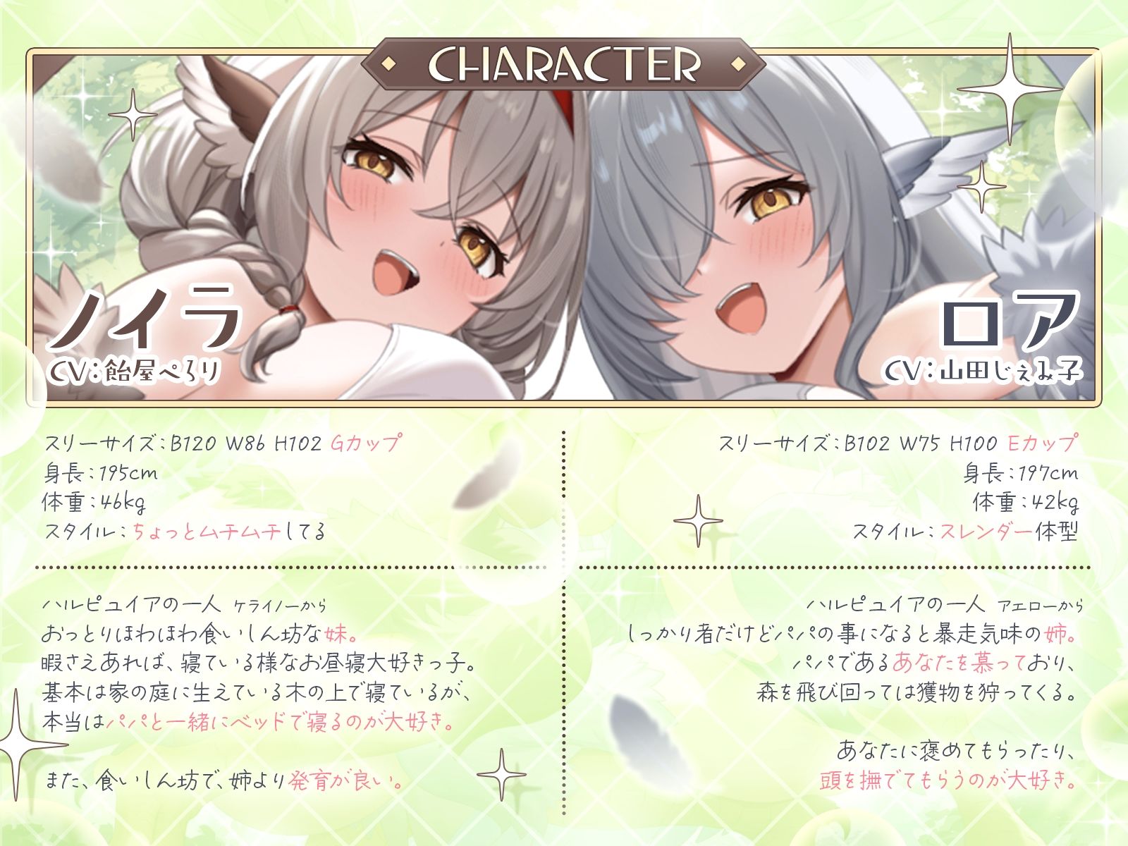 【長編】甘えん坊ハーピー姉妹のパパレ●プ！〜親代わりとなって卵から大事に育ててきたのに、襲われて「パパ」にされちゃいました〜【KU100収録】 サンプル画像2