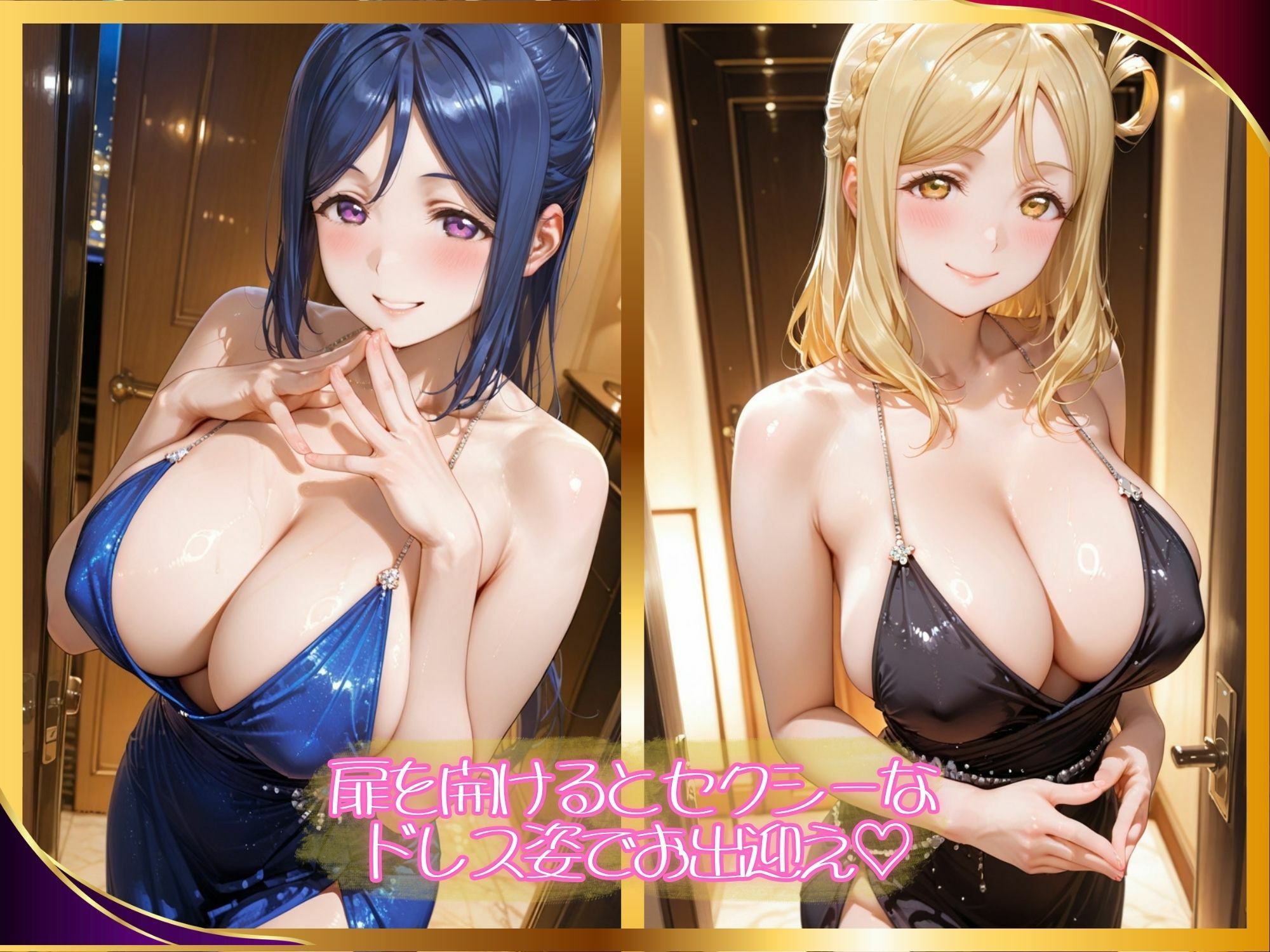 【高級風俗嬢】濃厚ご奉仕 〜ラブラ●ブ！サ●シャイン！！ 松浦 ●南＆小原 ●莉〜 サンプル画像1