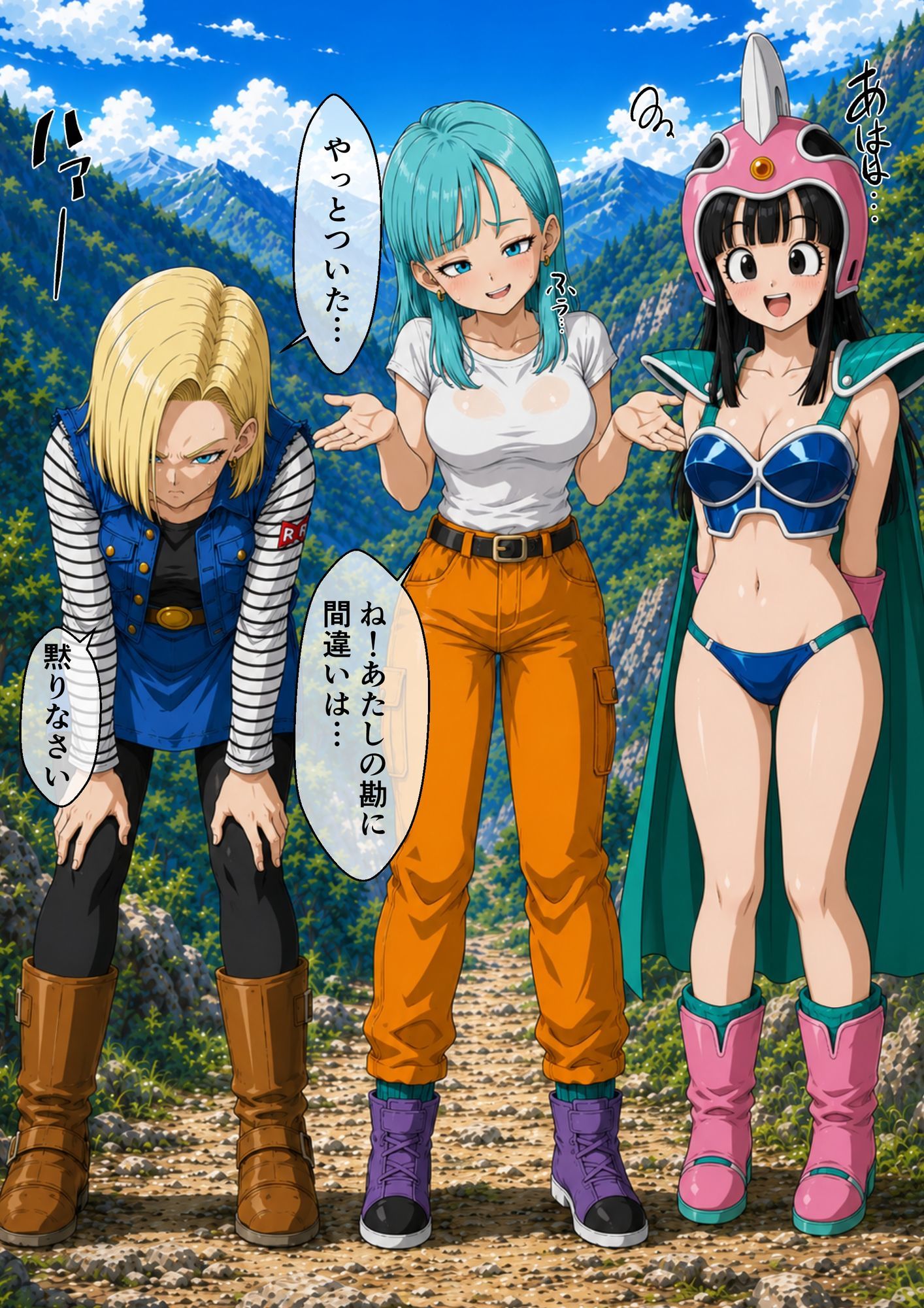とある旅館の性交生活 催◯温泉旅館【ドラゴンボ◯ル2編】 サンプル画像5