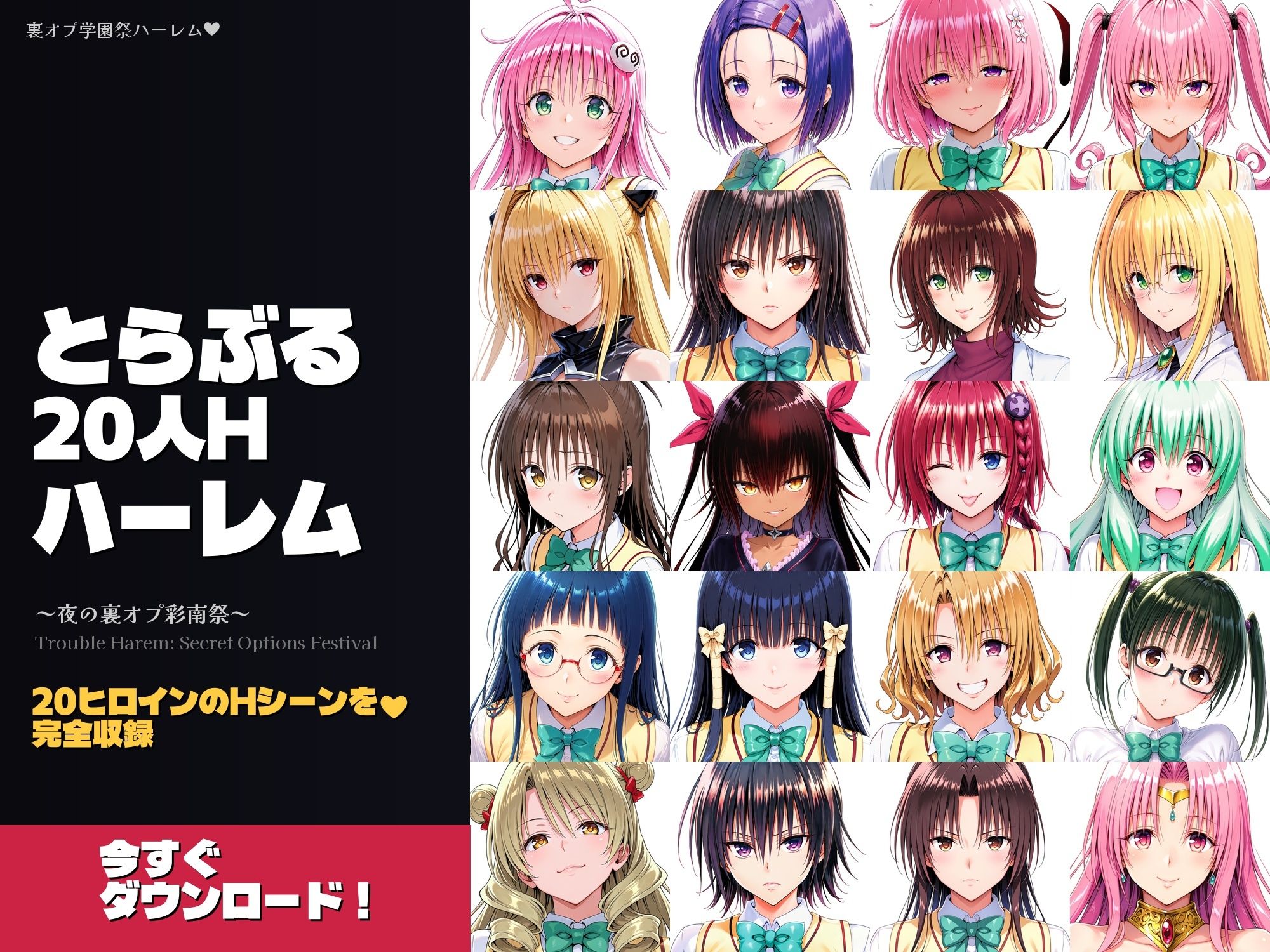 とらぶる20人Hハーレム 〜夜の裏オプ彩南祭〜【HCG1000枚超・180Hシーン超】 サンプル画像10