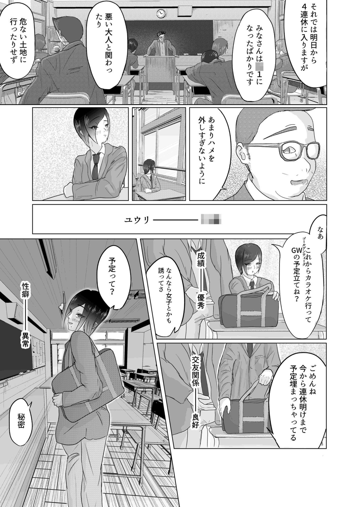 みんなで飼ってる男子〇〇生を大型連休の間犯し尽くす  一日目 サンプル画像1