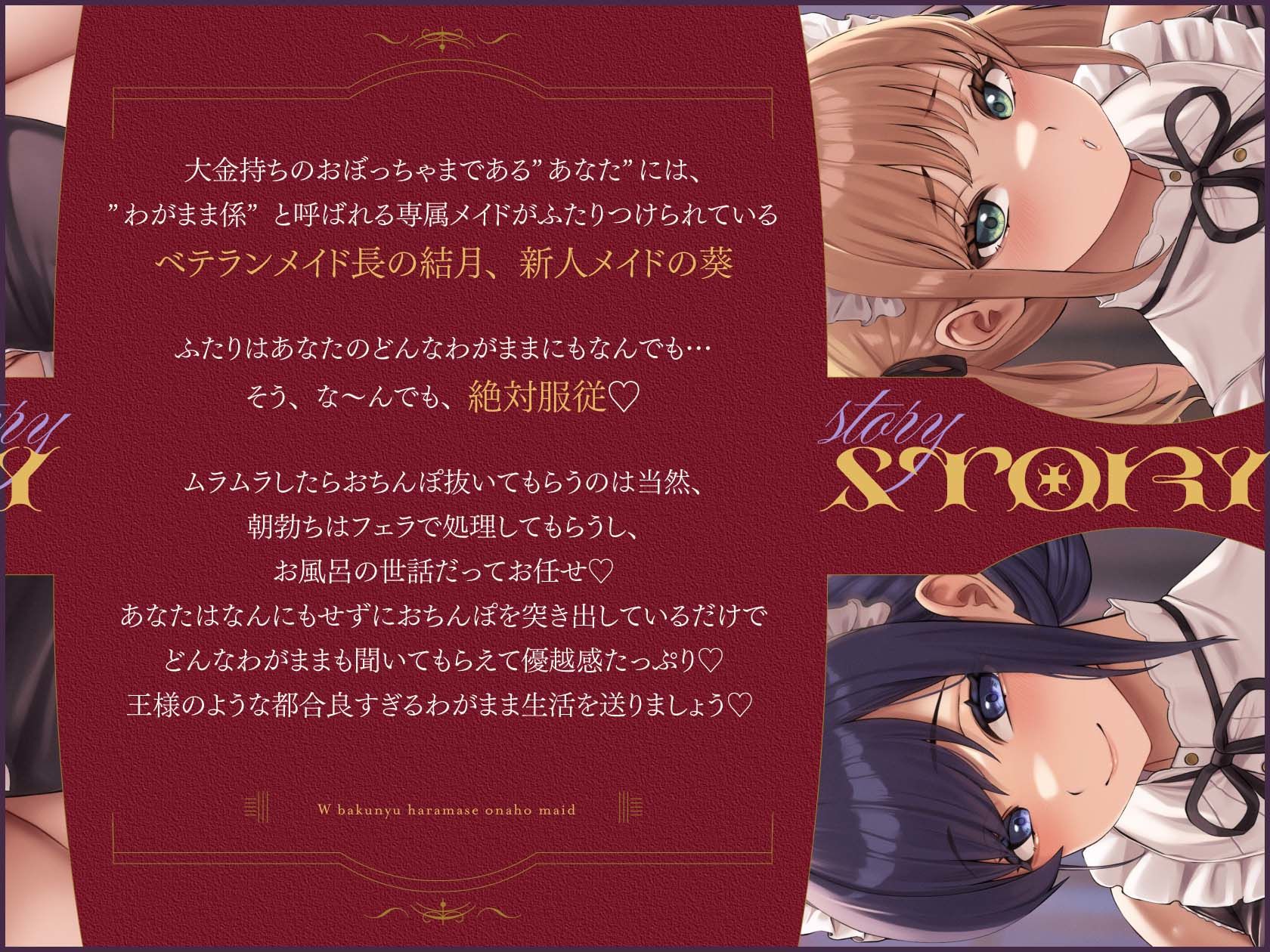 わがまま放題→絶対服従！？俺だけのW爆乳孕ませオナホメイド 〜ご主人様の言うことはぜった〜い！！どんなわがままプレイも叶えちゃう♪〜 サンプル画像2