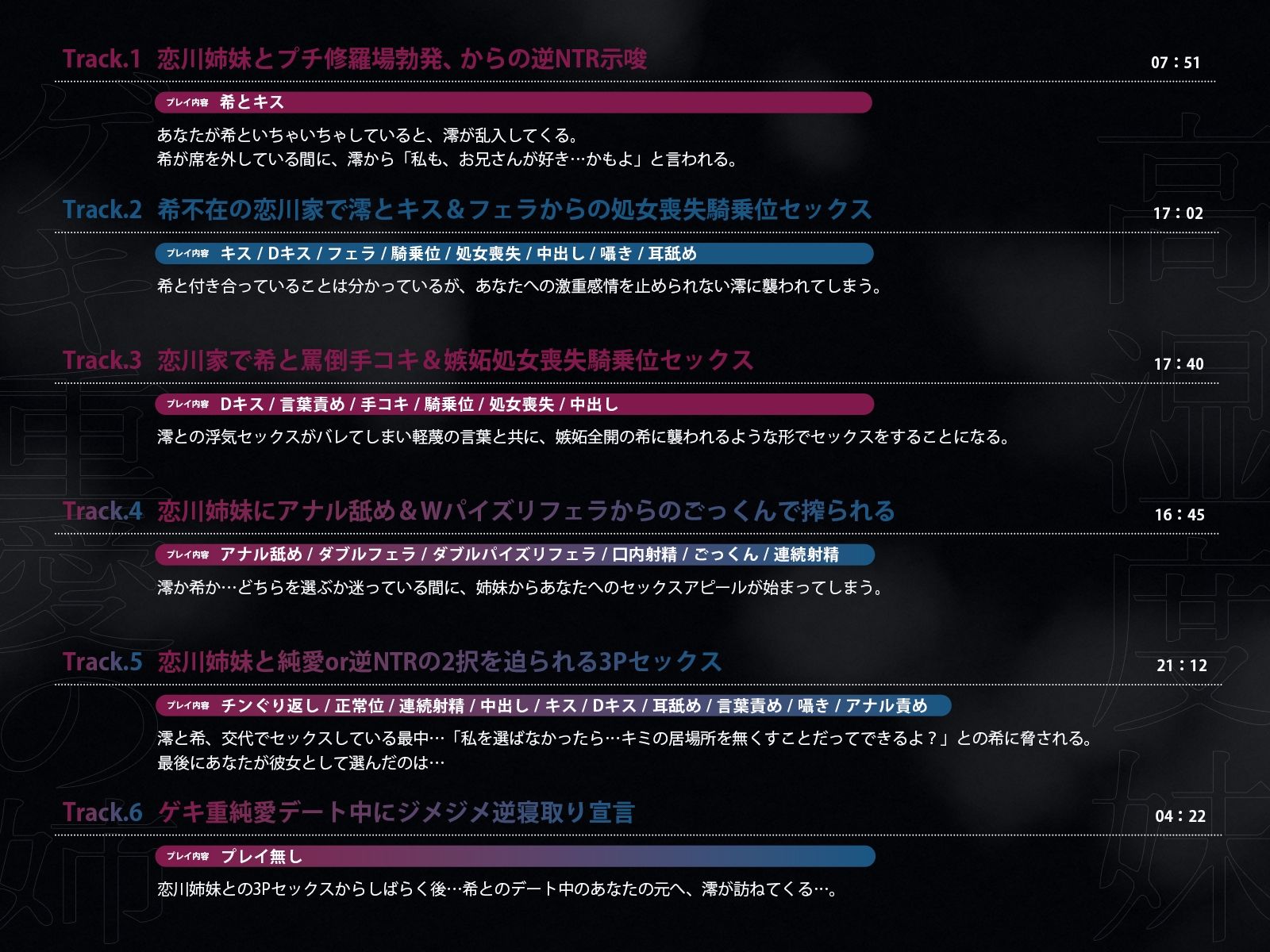 ジメジメ独占欲デカパイ姉妹逆NTR 〜ゲキ重愛の姉と高湿度妹で本命確定ザーメン搾り〜 サンプル画像4