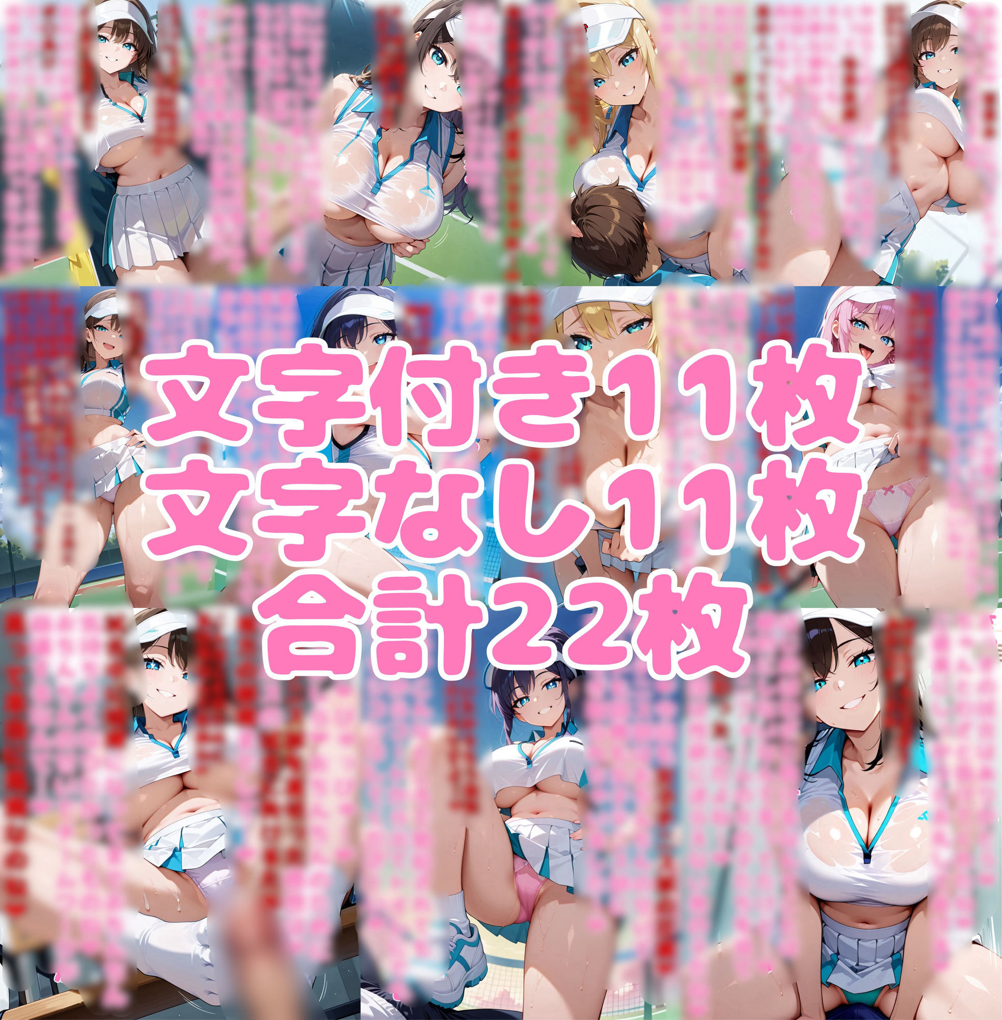 テニス部男女対抗戦 サンプル画像1