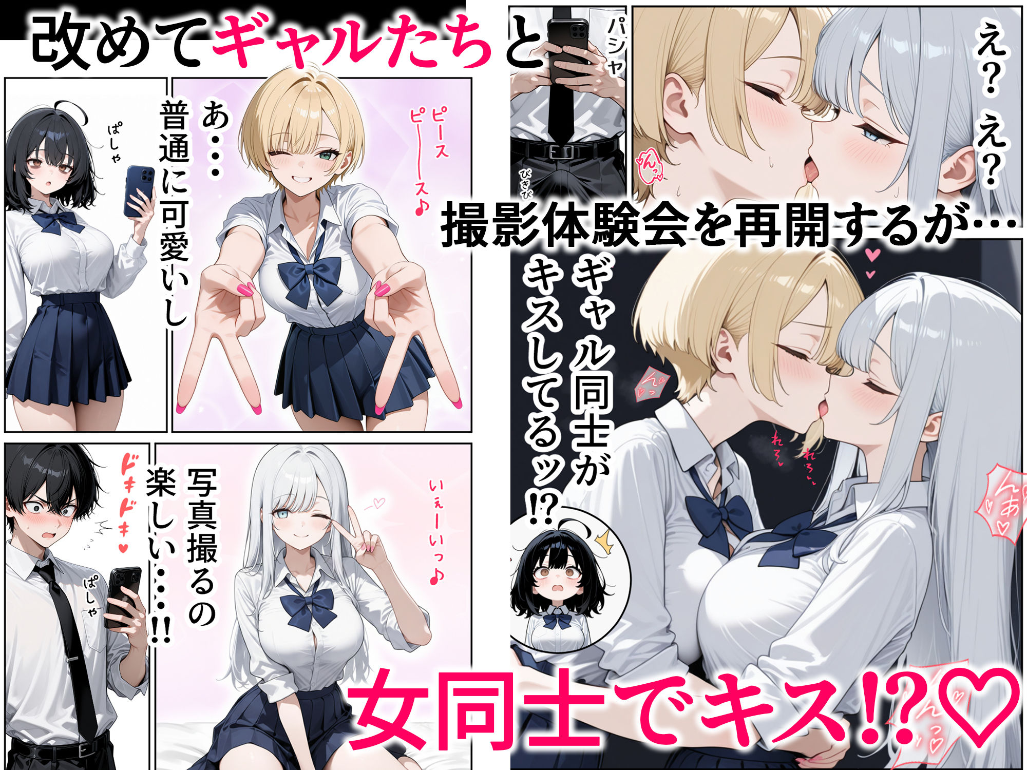 ハメ撮り好きなJ◯たちとハーレムSEXした話 サンプル画像5
