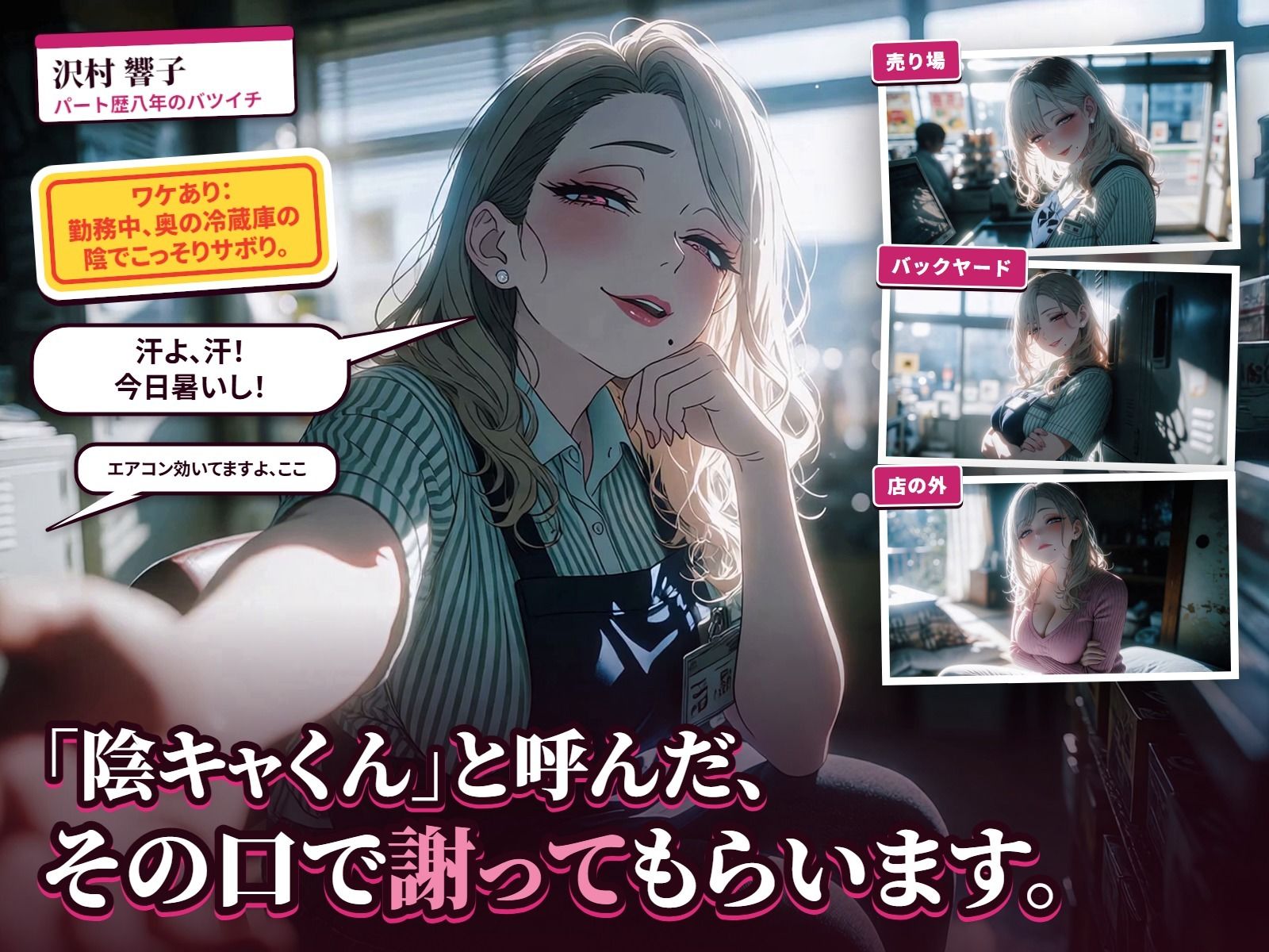 ワケあり人妻パート、夕方シフトで弱み握りました。 サンプル画像3