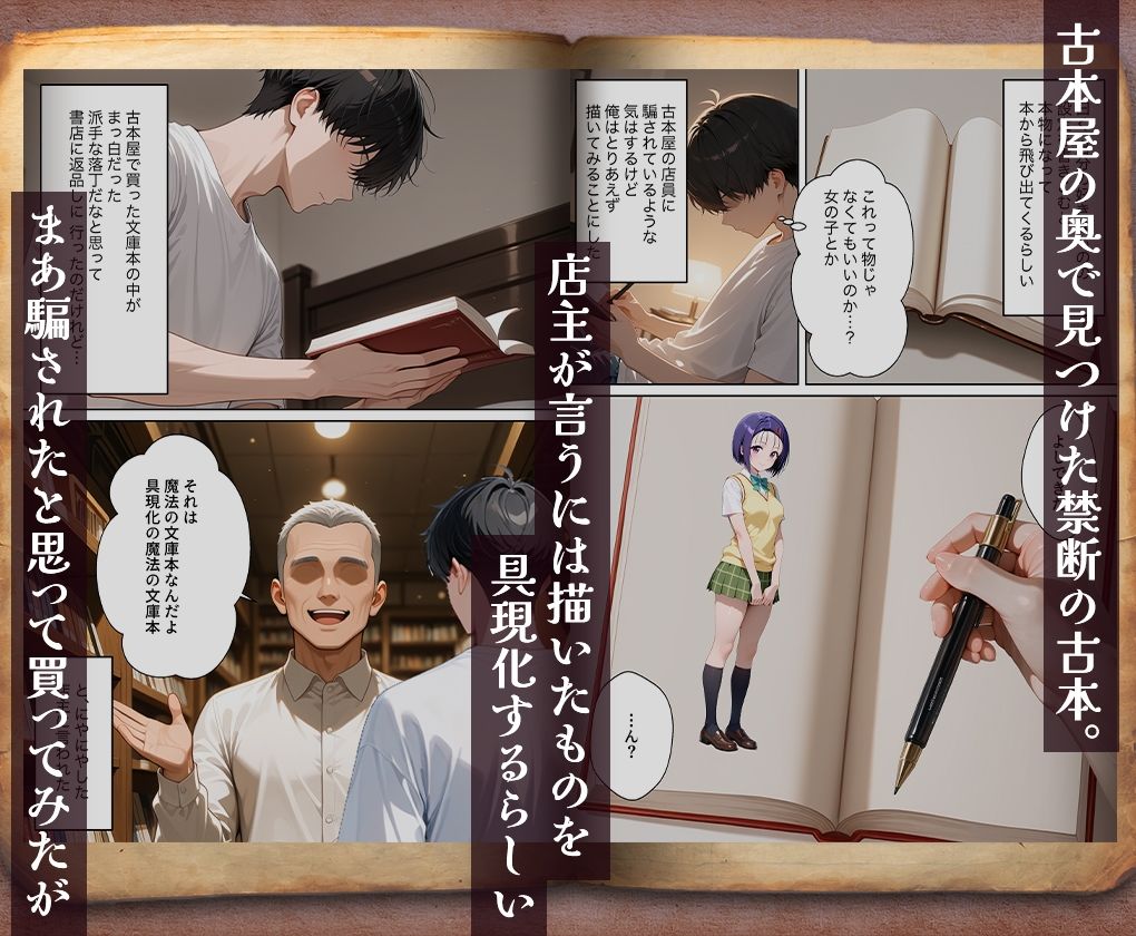 古本から出てきたのは、孕ませ専用の彼女だった  西蓮○春菜 サンプル画像1