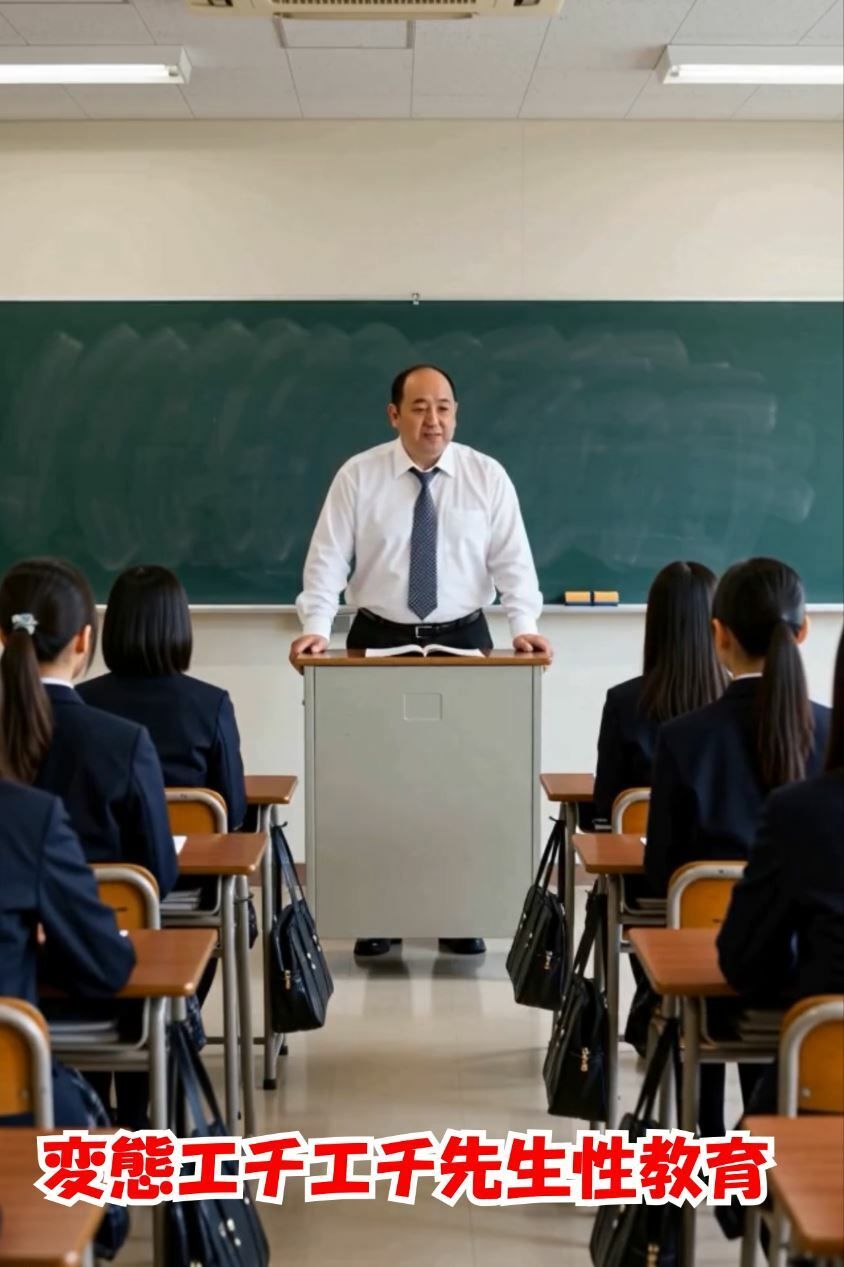 変態教師の性教育 用務員さんも参戦 女子全員のおマンコ鑑賞！性教育と称して処女に中出し！口内射精で鼻からザーメン噴き出し！用務員さんのテクニックでアへ顔晒す！ サンプル画像1