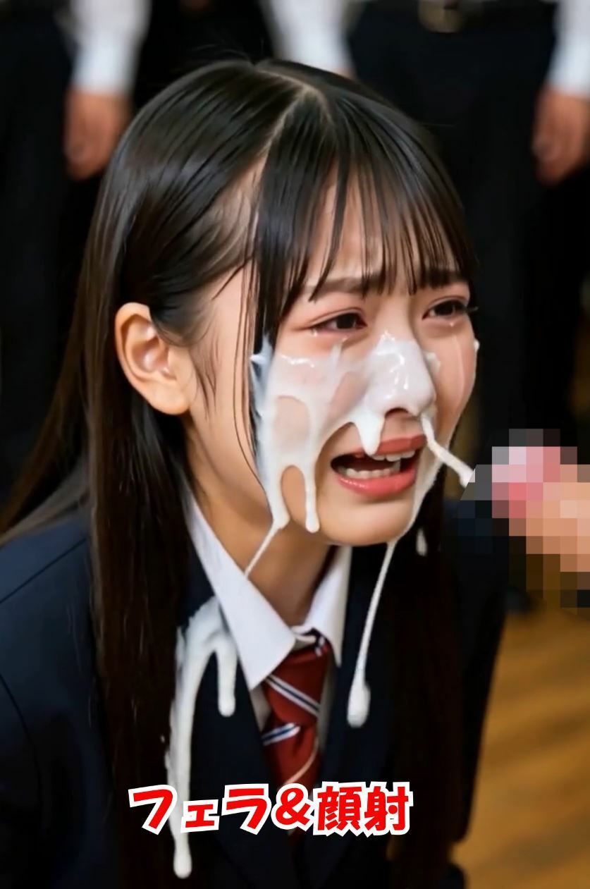 変態教師の性教育 用務員さんも参戦 女子全員のおマンコ鑑賞！性教育と称して処女に中出し！口内射精で鼻からザーメン噴き出し！用務員さんのテクニックでアへ顔晒す！ サンプル画像5