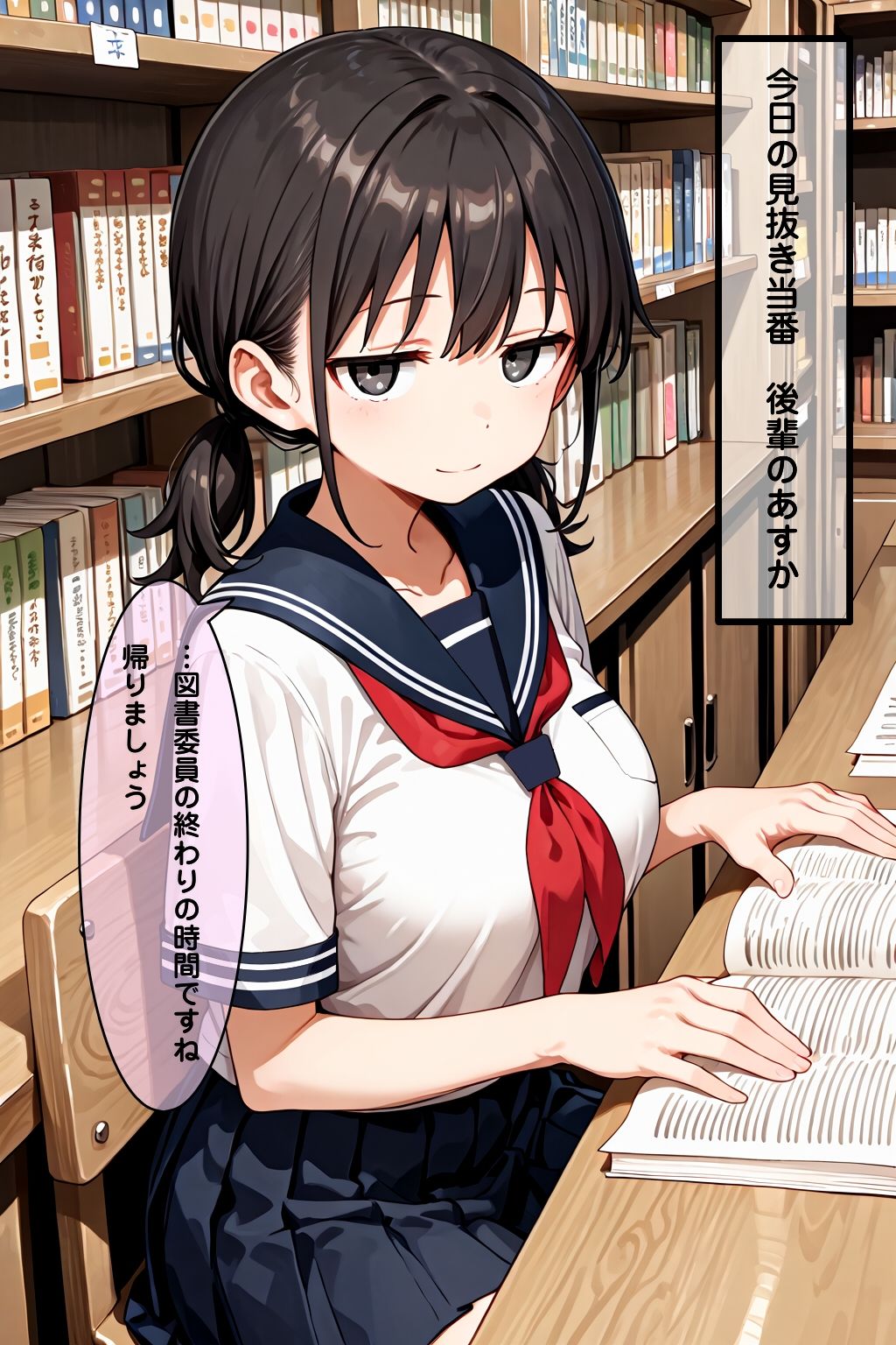 学校で見抜き制度が導入されたので後輩で見抜きしたお話 サンプル画像1