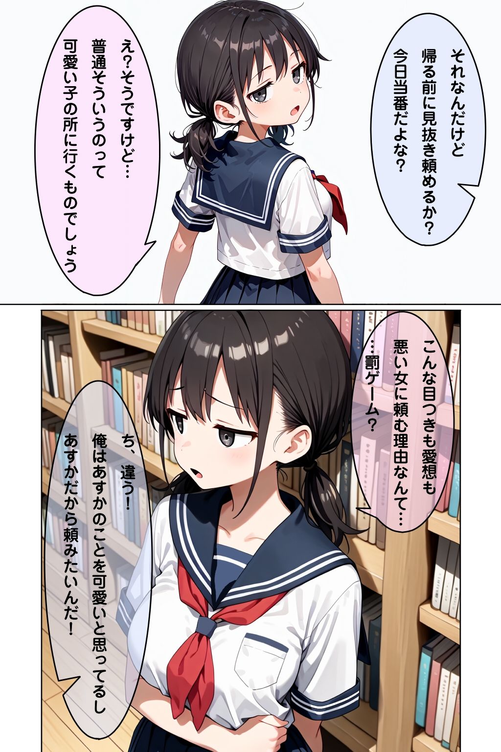 学校で見抜き制度が導入されたので後輩で見抜きしたお話 サンプル画像2