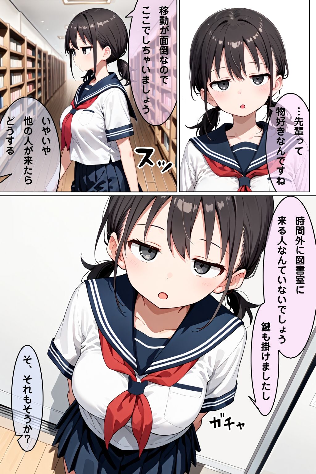 学校で見抜き制度が導入されたので後輩で見抜きしたお話 サンプル画像3