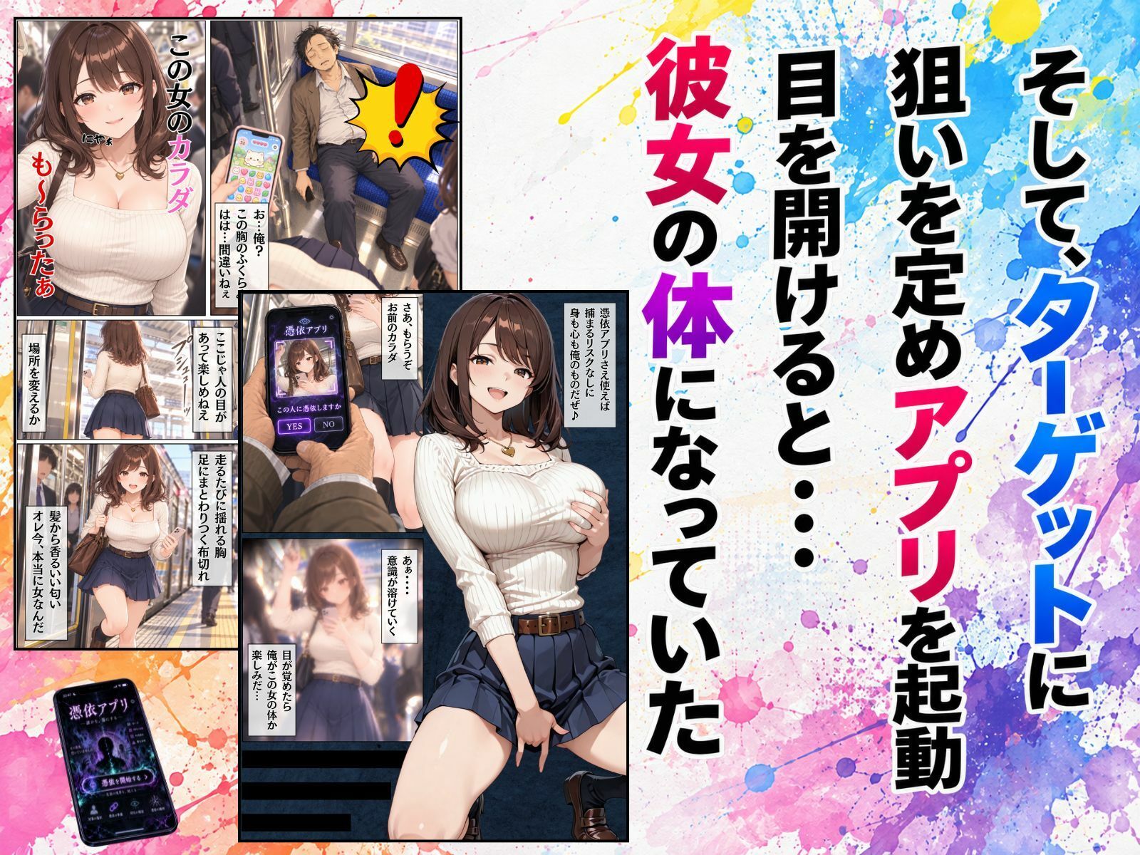 憑依アプリで巨乳のあの子の心も体も手に入れた件 サンプル画像3