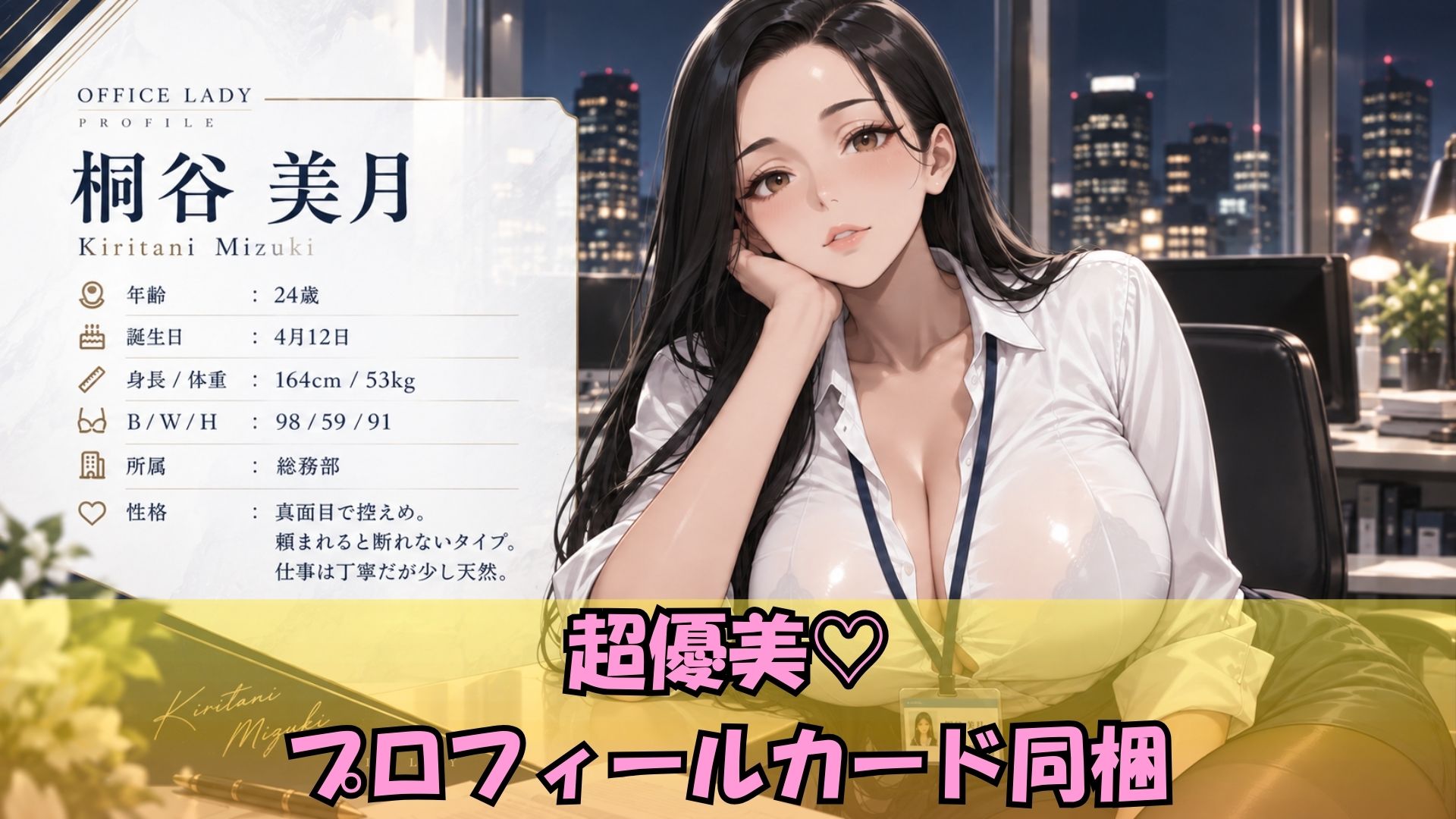 深夜残業中の爆乳新人OL3人をオフィスで朝まで濃厚中出しSEX サンプル画像1