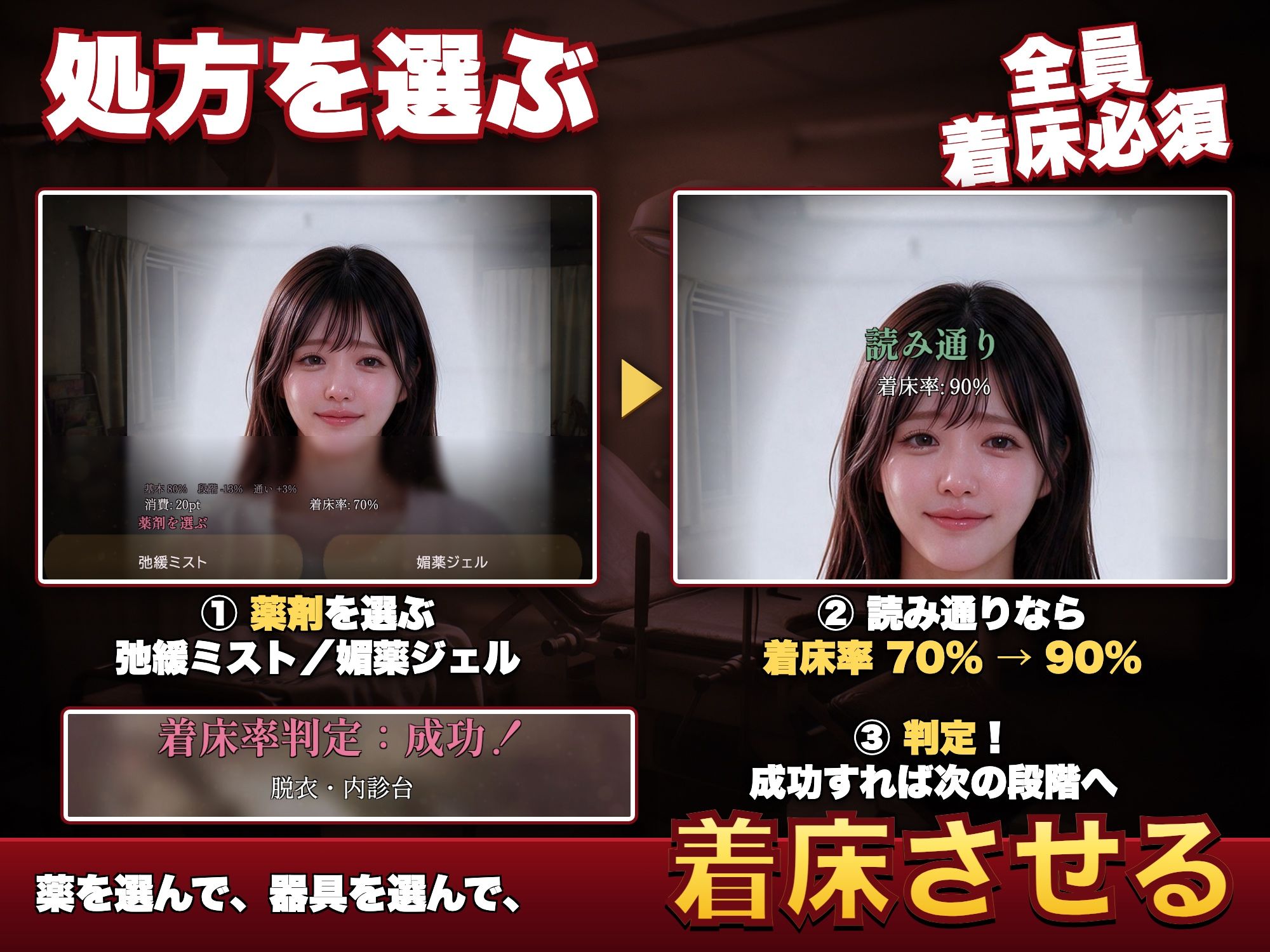 着床100％産婦人科治療院 極濃ザーメンで着床必須の生中孕ませ サンプル画像2