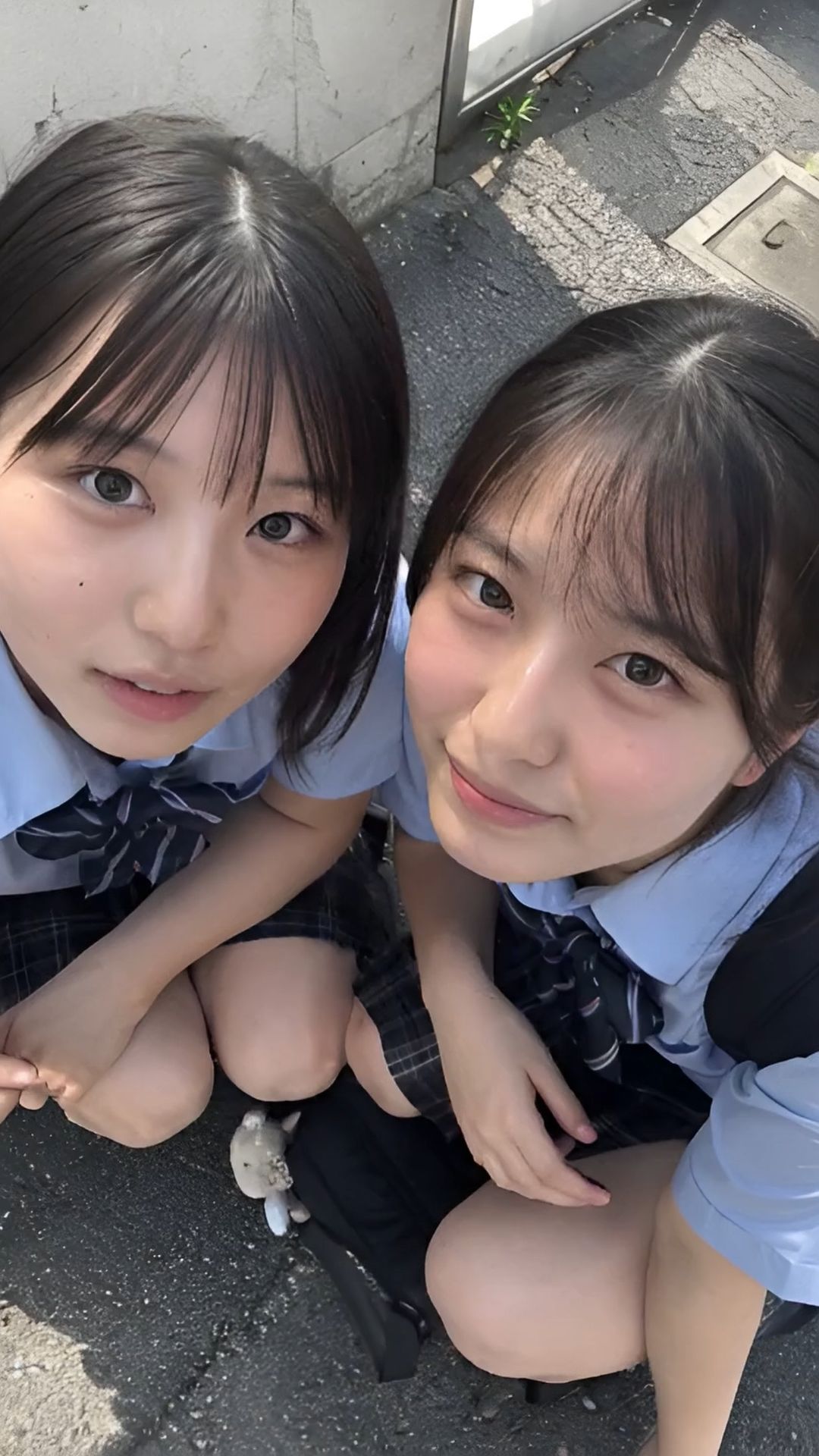 素人顔射！ vol.2 制服女子編 AI素人娘の顔面に特濃ザーメンぶっかけ放題 サンプル画像3
